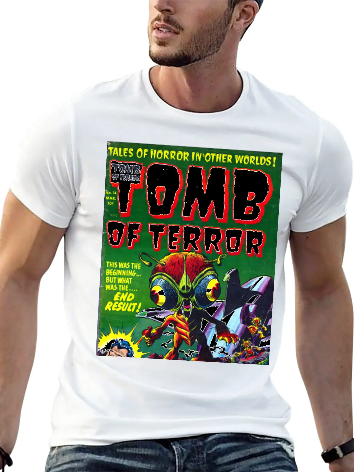 Tomb Of Terror Comic Unisex Casual T-Shirt – Clean Design For Daily Comfort