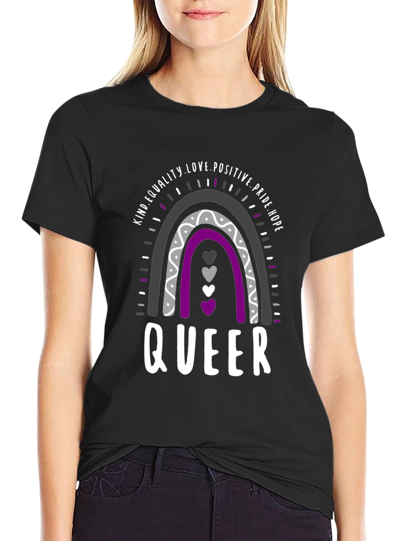 Queer Pride Rainbow Graphic T-Shirt
