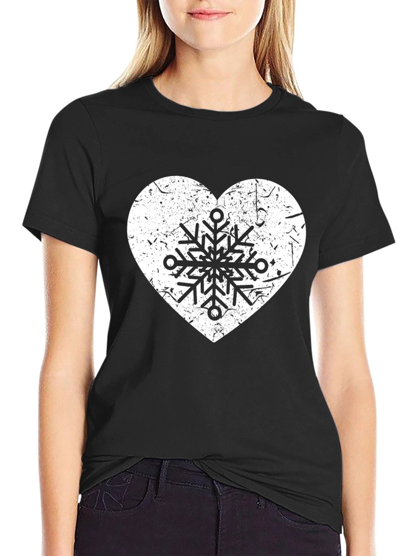 Snowflake Heart Graphic Tee
