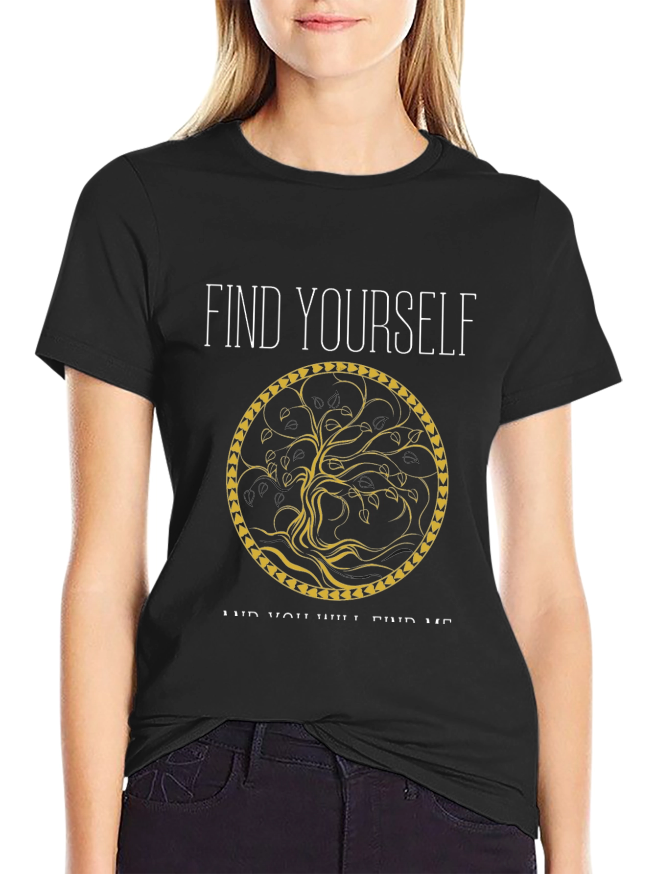 Find Yourself Tree Graphic T-Shirt