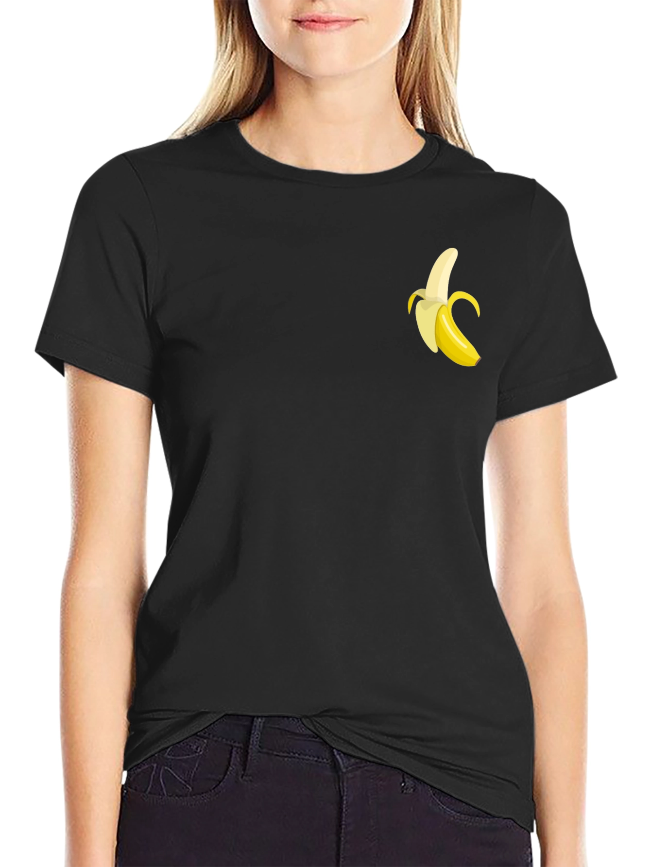 Banana Graphic Black T-Shirt