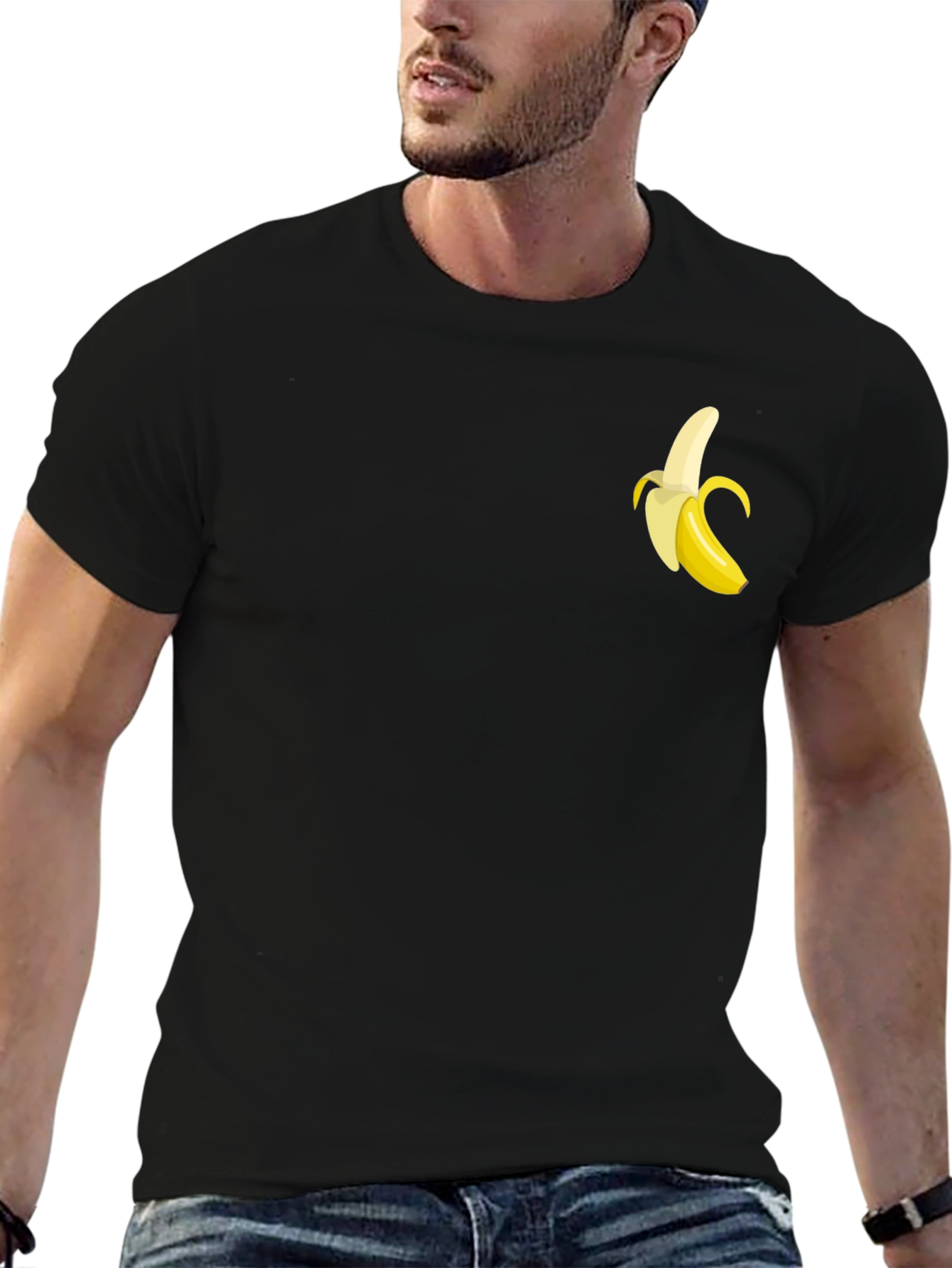 Banana Graphic Black T-Shirt