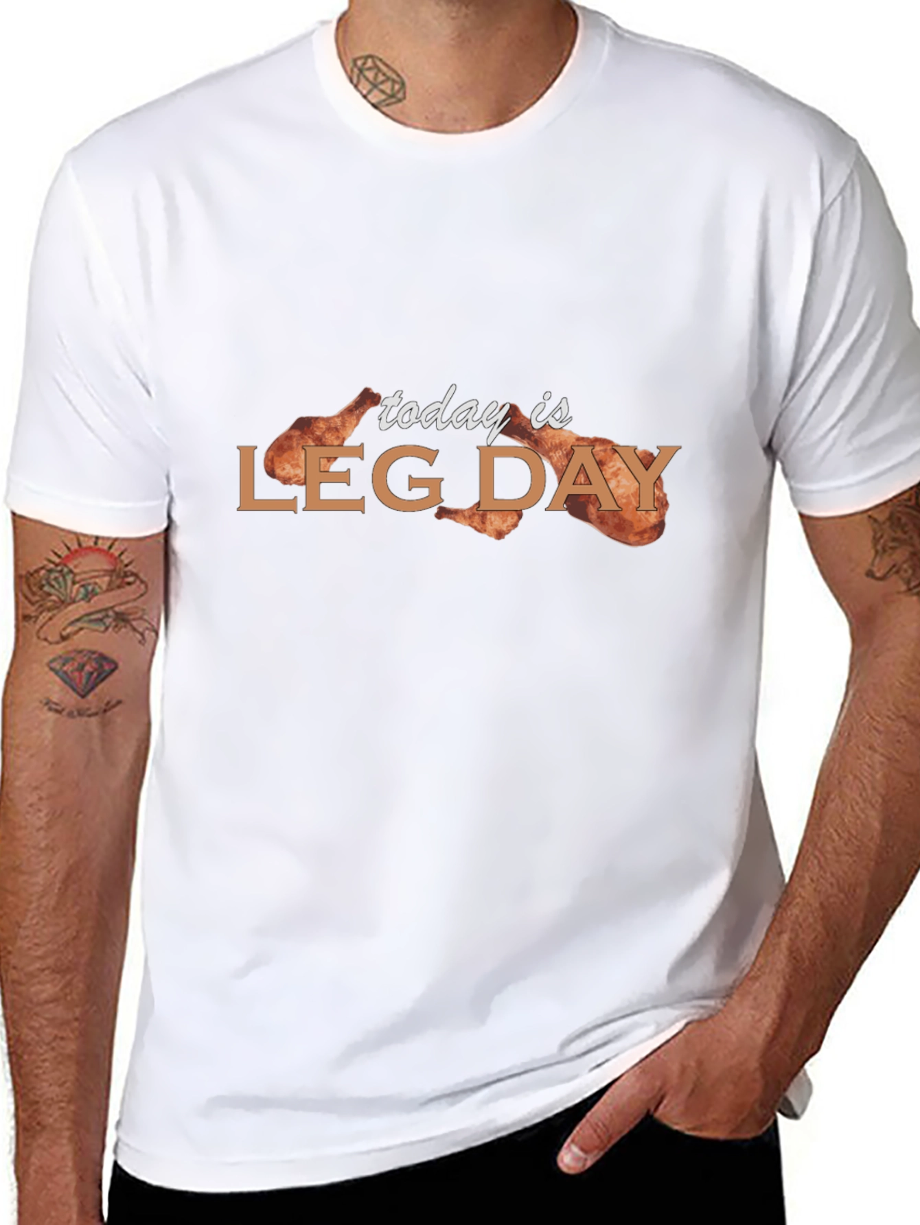 Today is Leg Day Chicken Leg T-Shirt