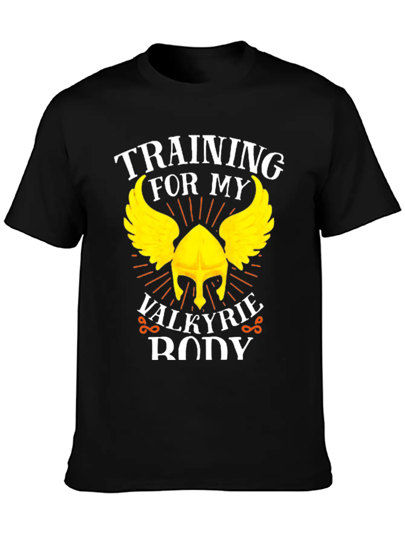 Training For My Valkyrie Body Unisex Casual T-Shirt – Clean Design For Daily Comfort