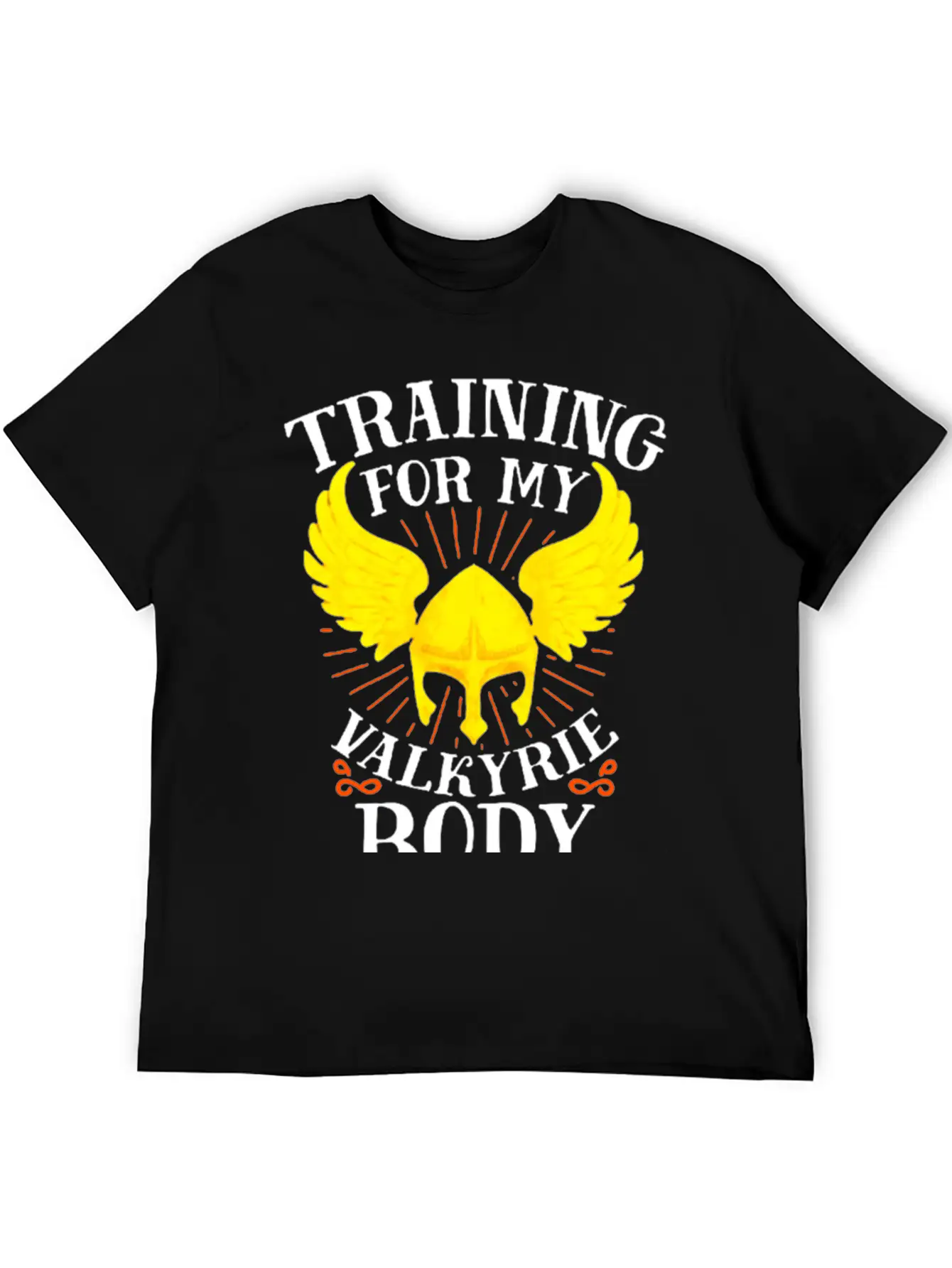 Training For My Valkyrie Body Unisex Casual T-Shirt – Clean Design For Daily Comfort
