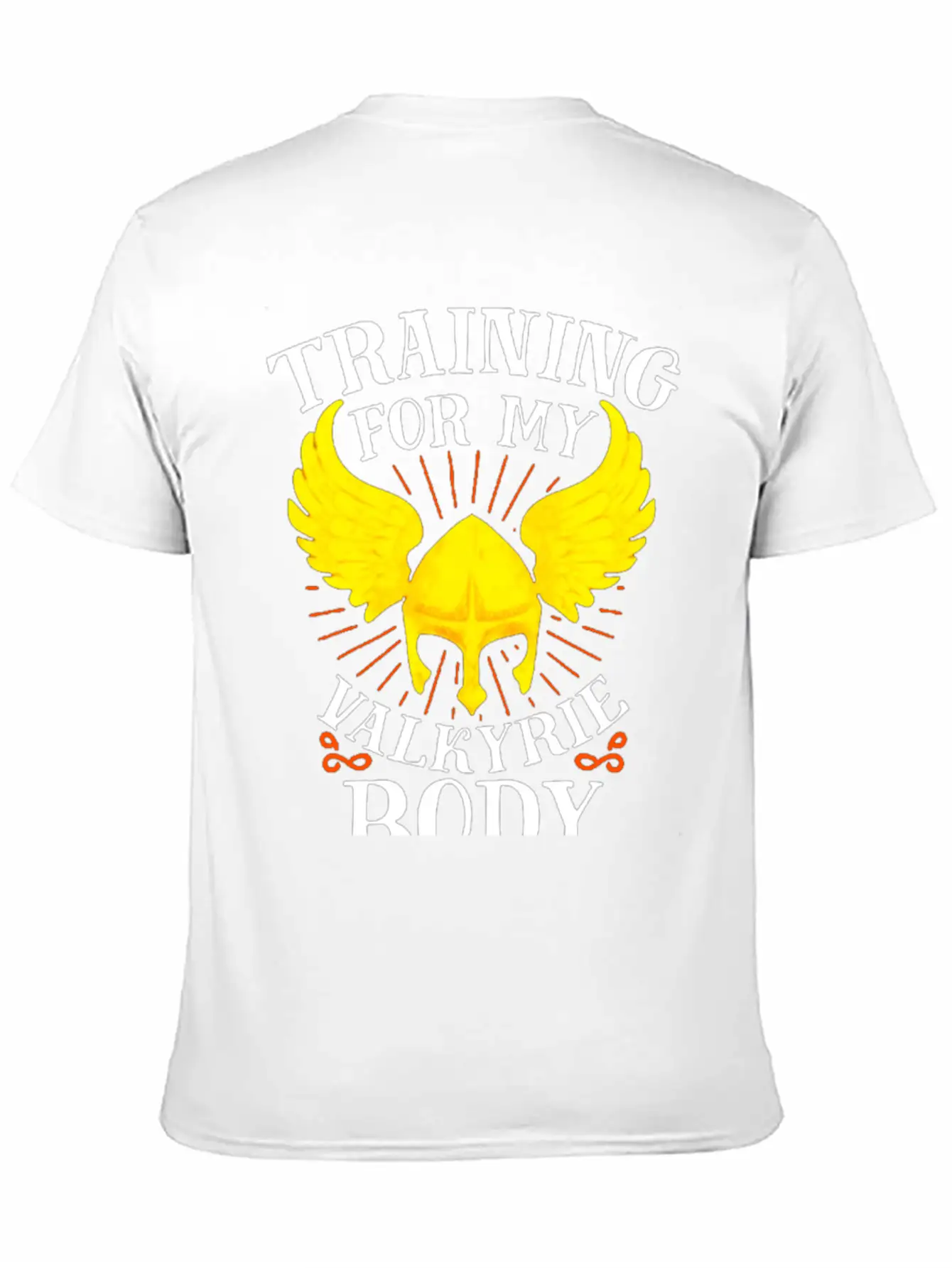 Training For My Valkyrie Body Unisex Casual T-Shirt – Clean Design For Daily Comfort