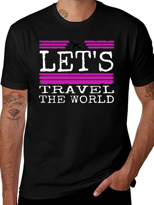 Travel - Let Us Travel Unisex Casual T-Shirt – Clean Design For Daily Comfort