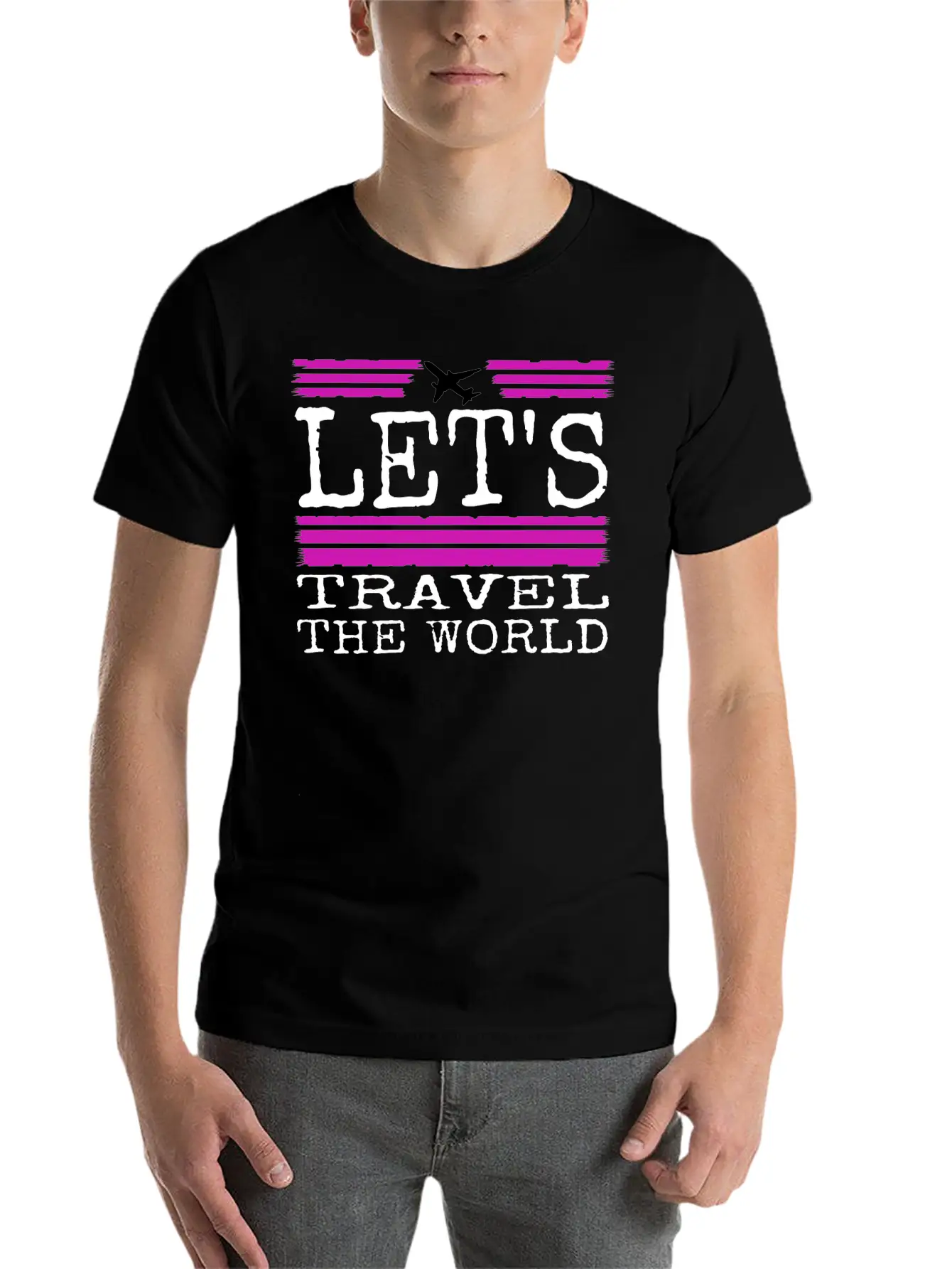 Travel - Let Us Travel Unisex Casual T-Shirt – Clean Design For Daily Comfort