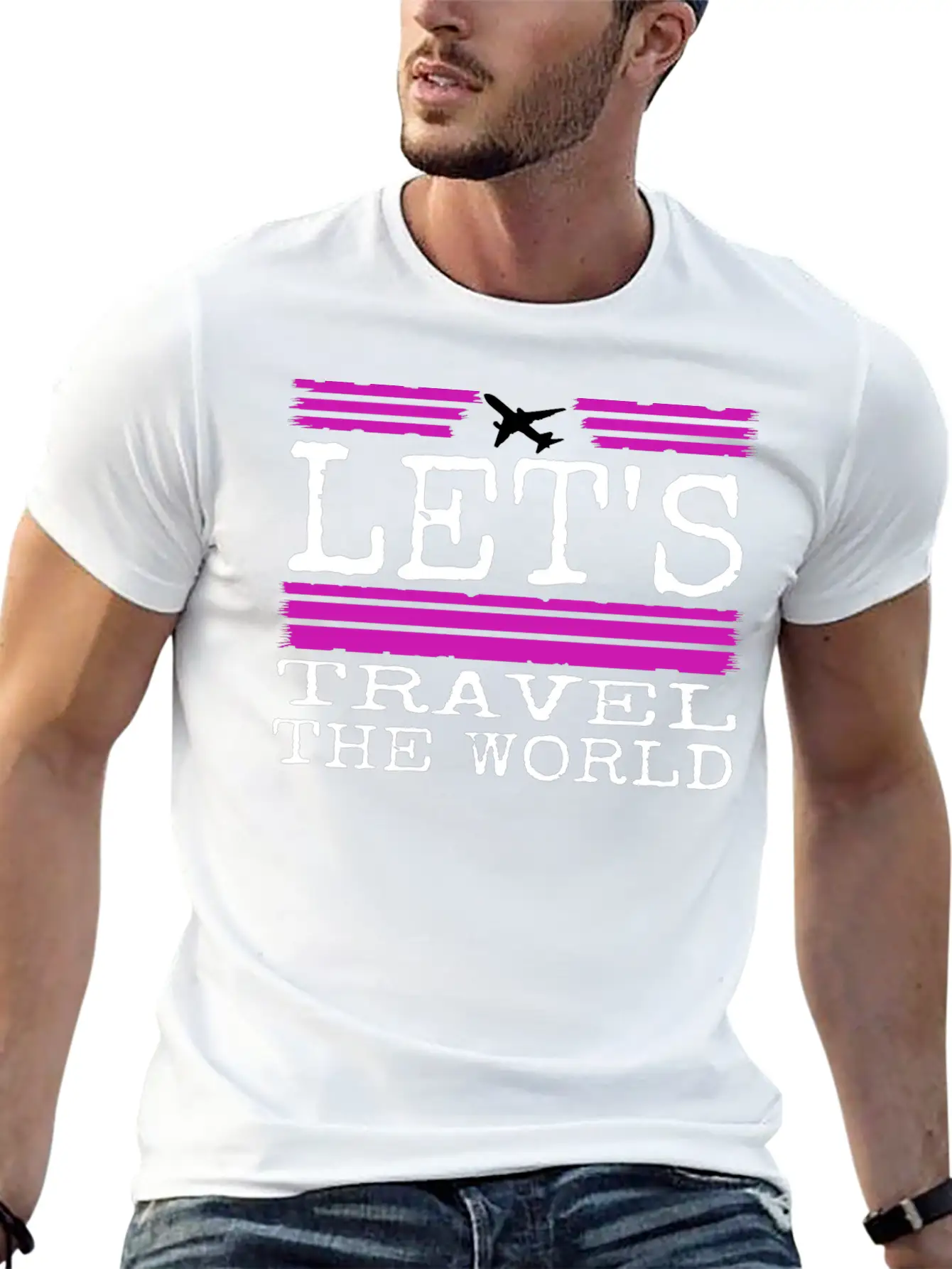 Travel - Let Us Travel Unisex Casual T-Shirt – Clean Design For Daily Comfort