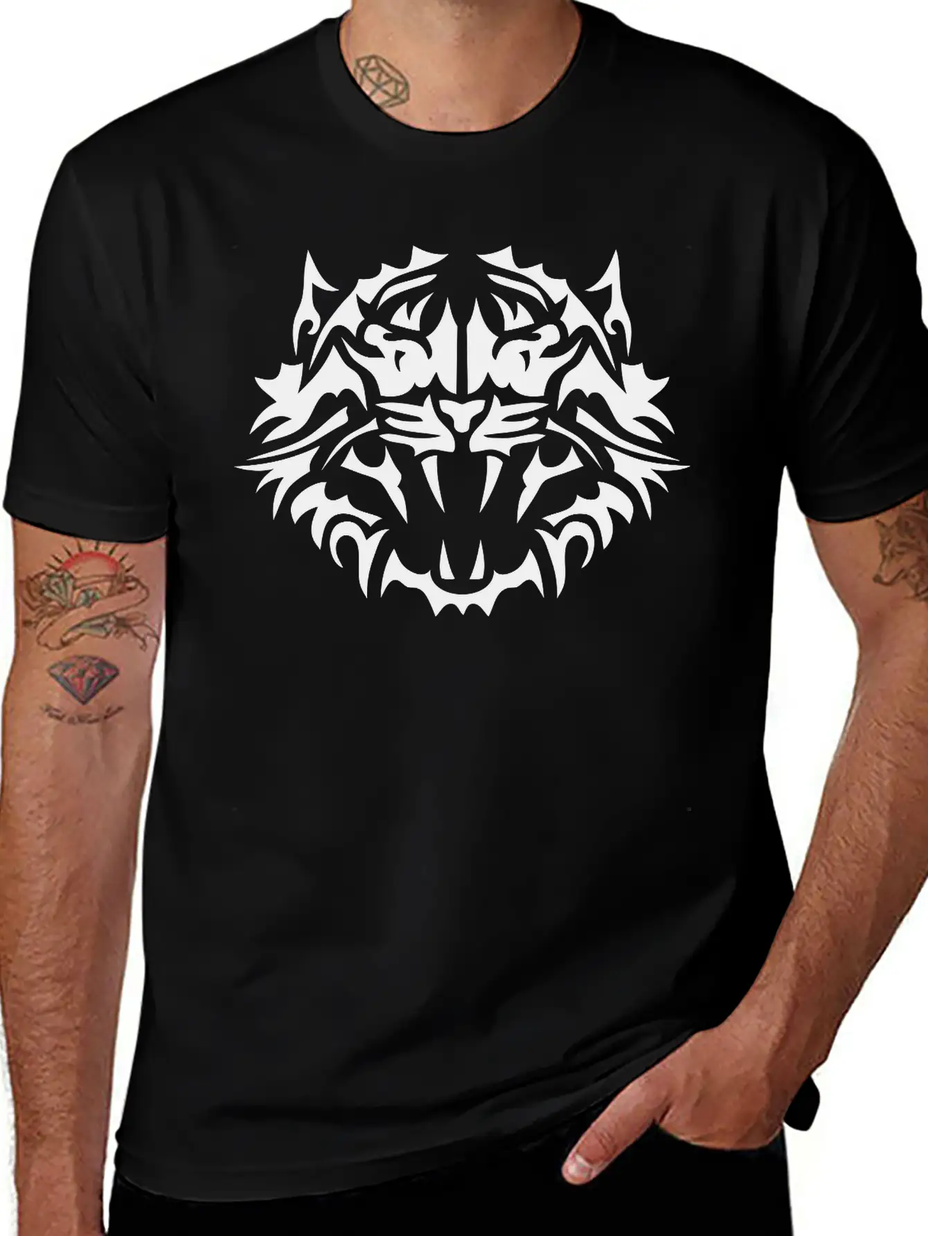 Tribal Tiger 4022 Unisex Casual T-Shirt – Clean Design For Daily Comfort