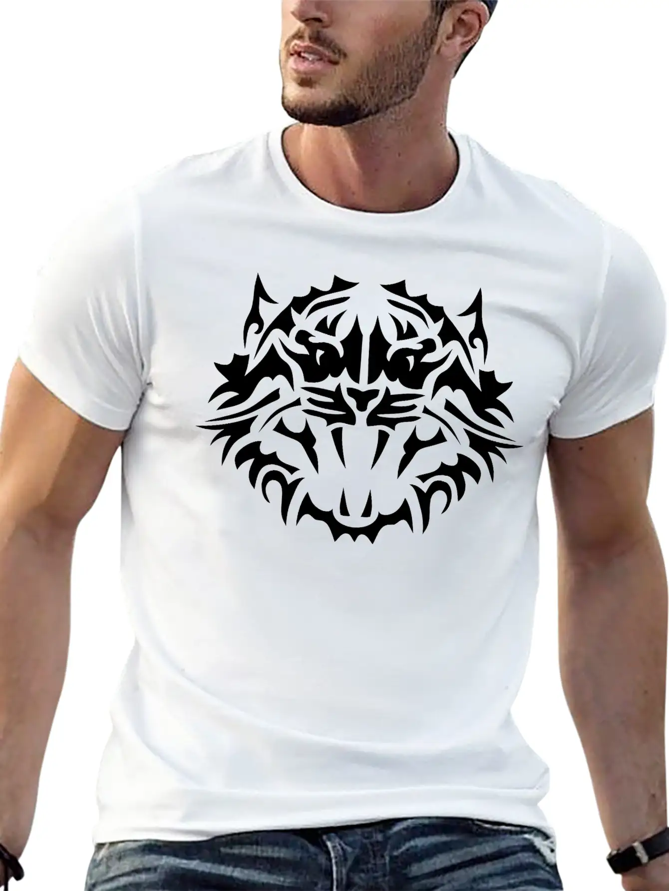 Tribal Tiger 4022 Unisex Casual T-Shirt – Clean Design For Daily Comfort