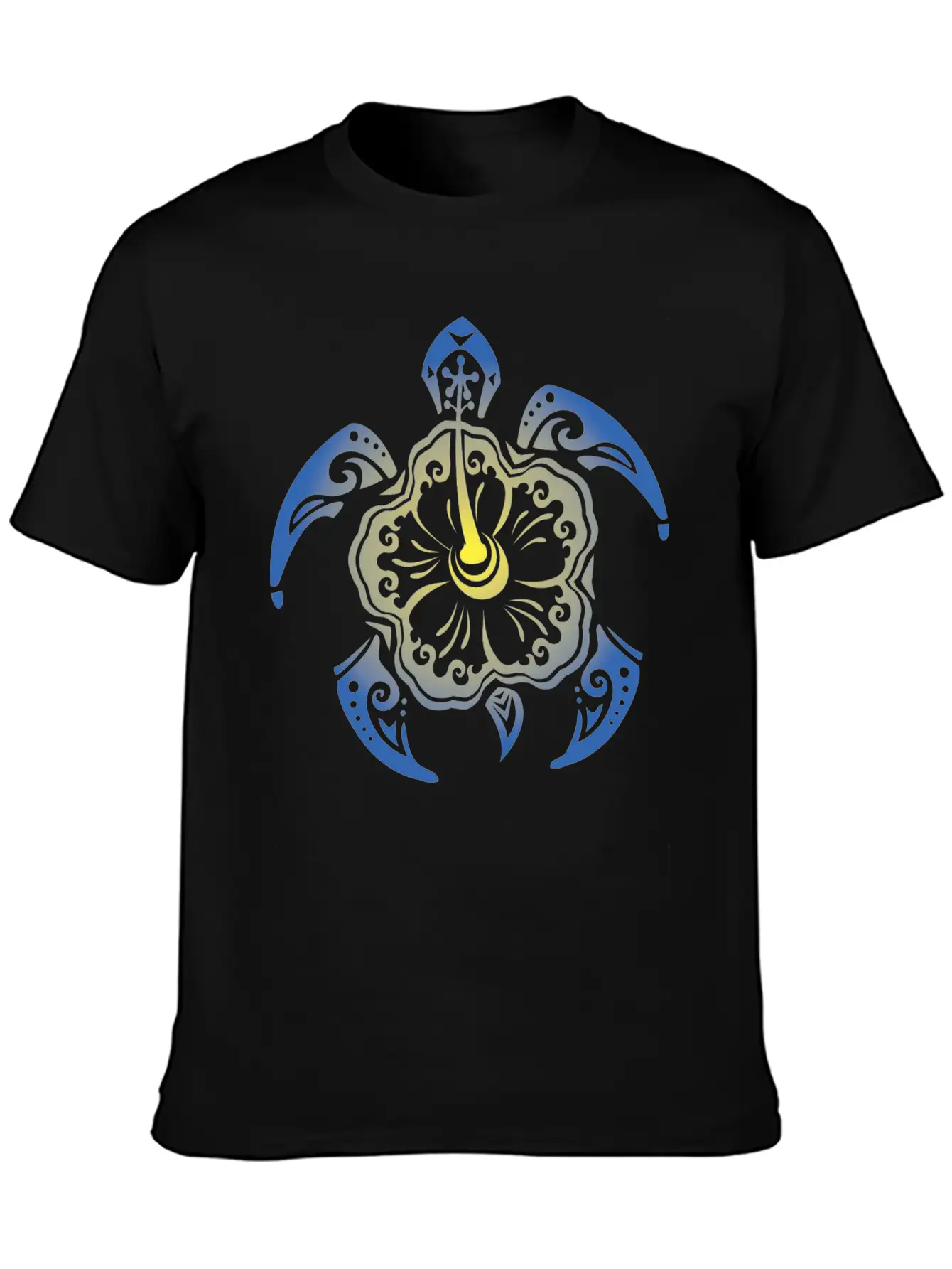 Tribal Turtle Unisex Casual T-Shirt – Clean Design For Daily Comfort