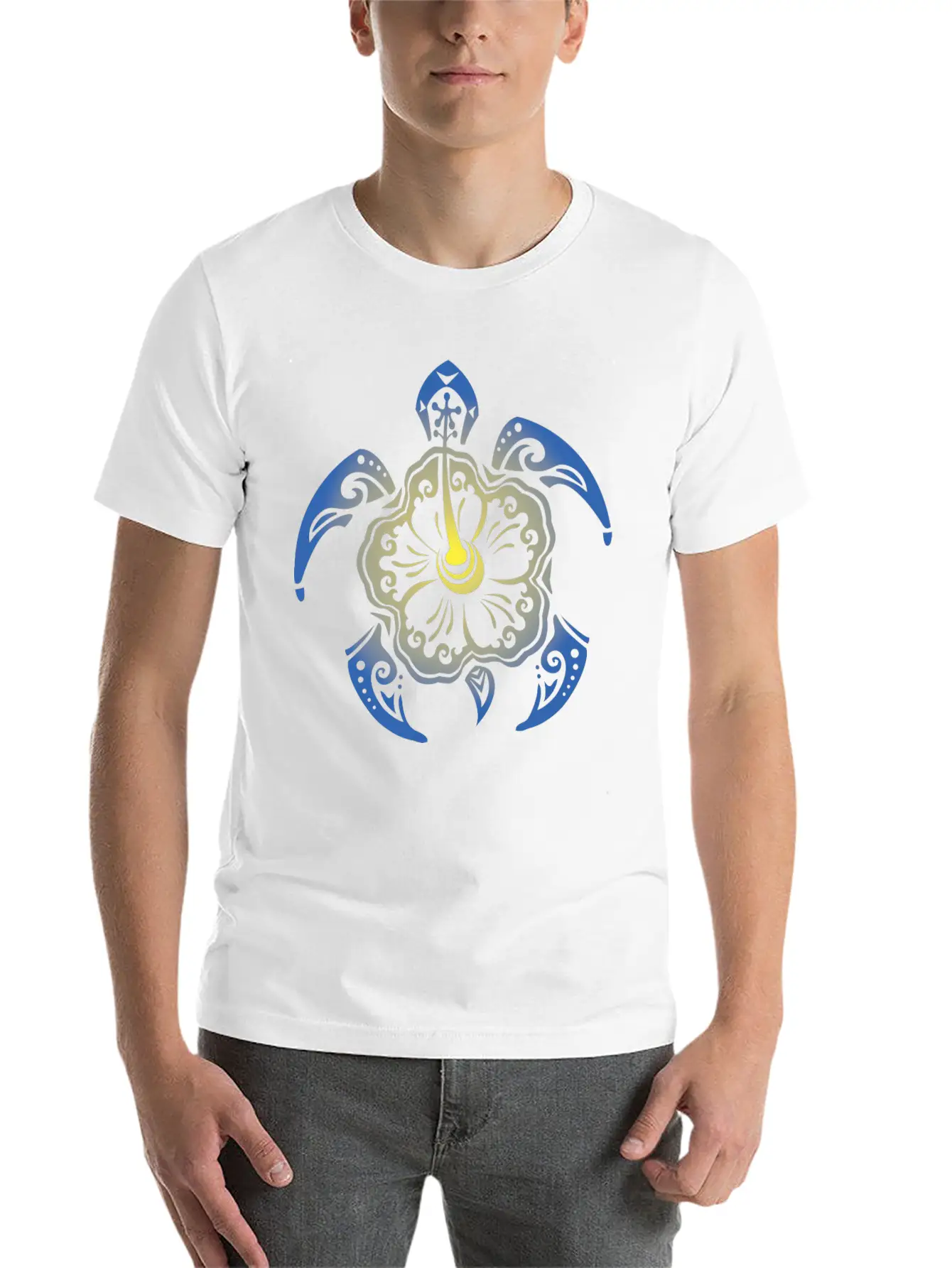 Tribal Turtle Unisex Casual T-Shirt – Clean Design For Daily Comfort