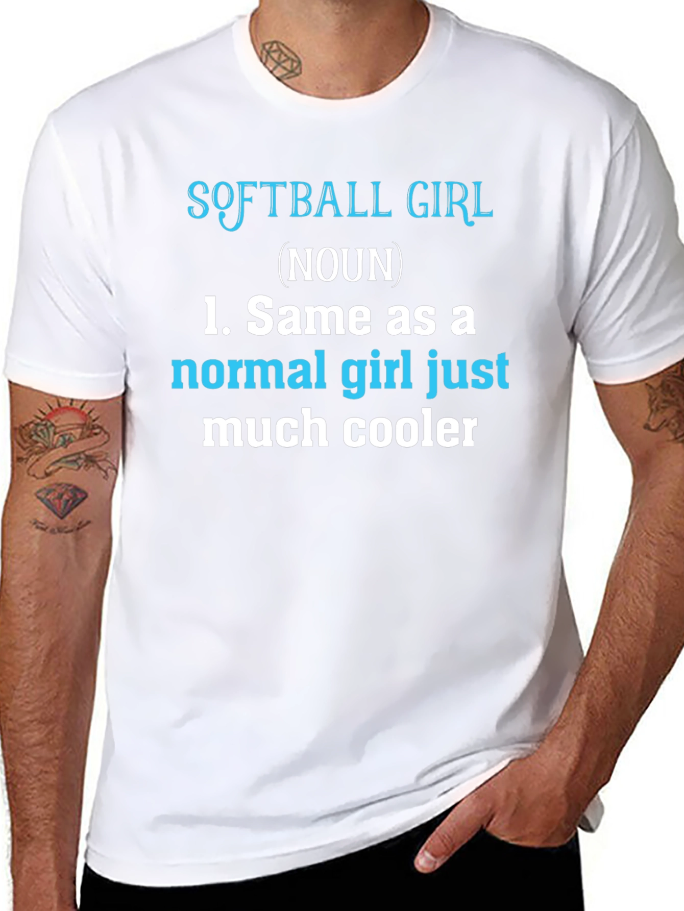 Softball Girl Definition T-Shirt - Funny Sports Tee