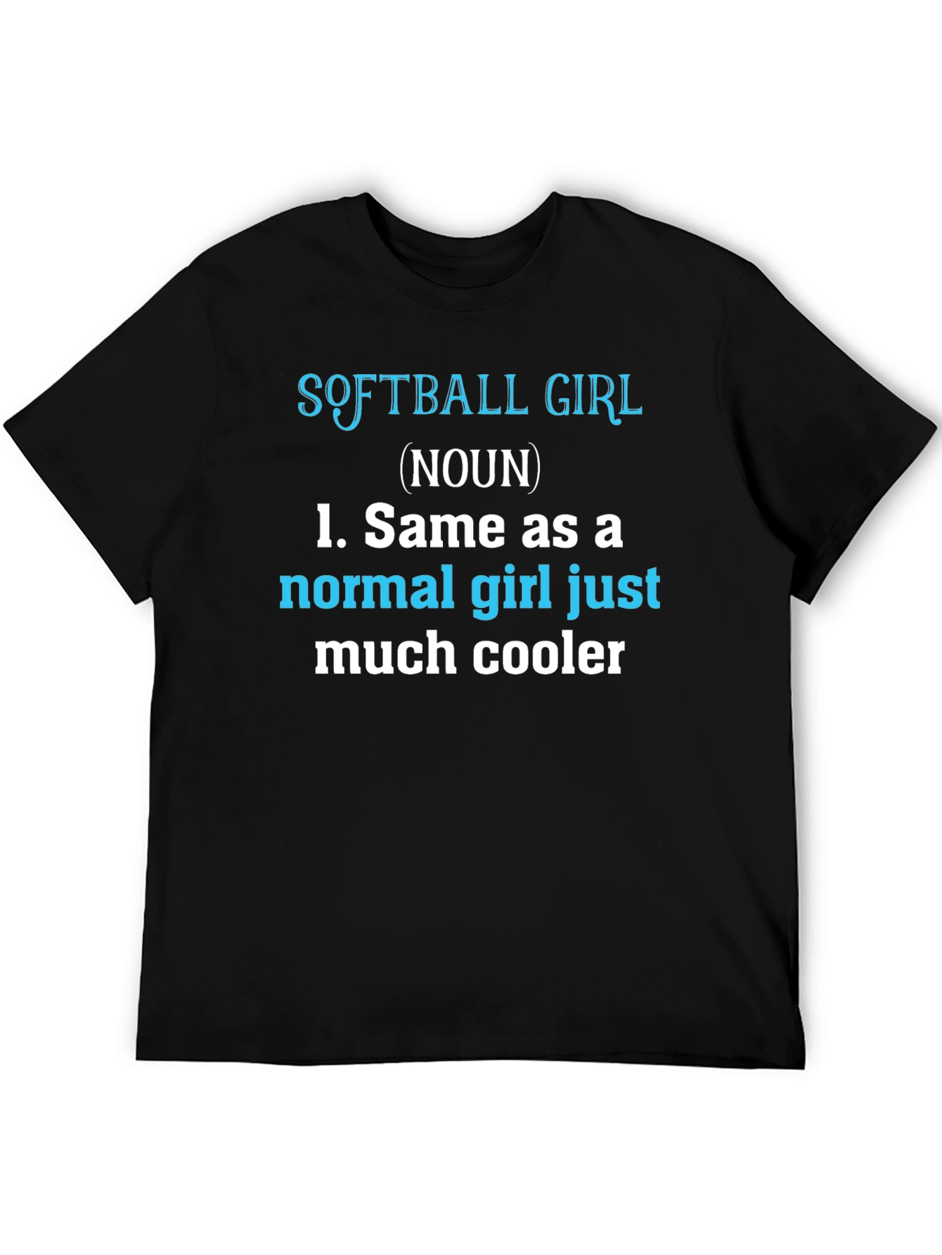 Softball Girl Definition T-Shirt - Funny Sports Tee
