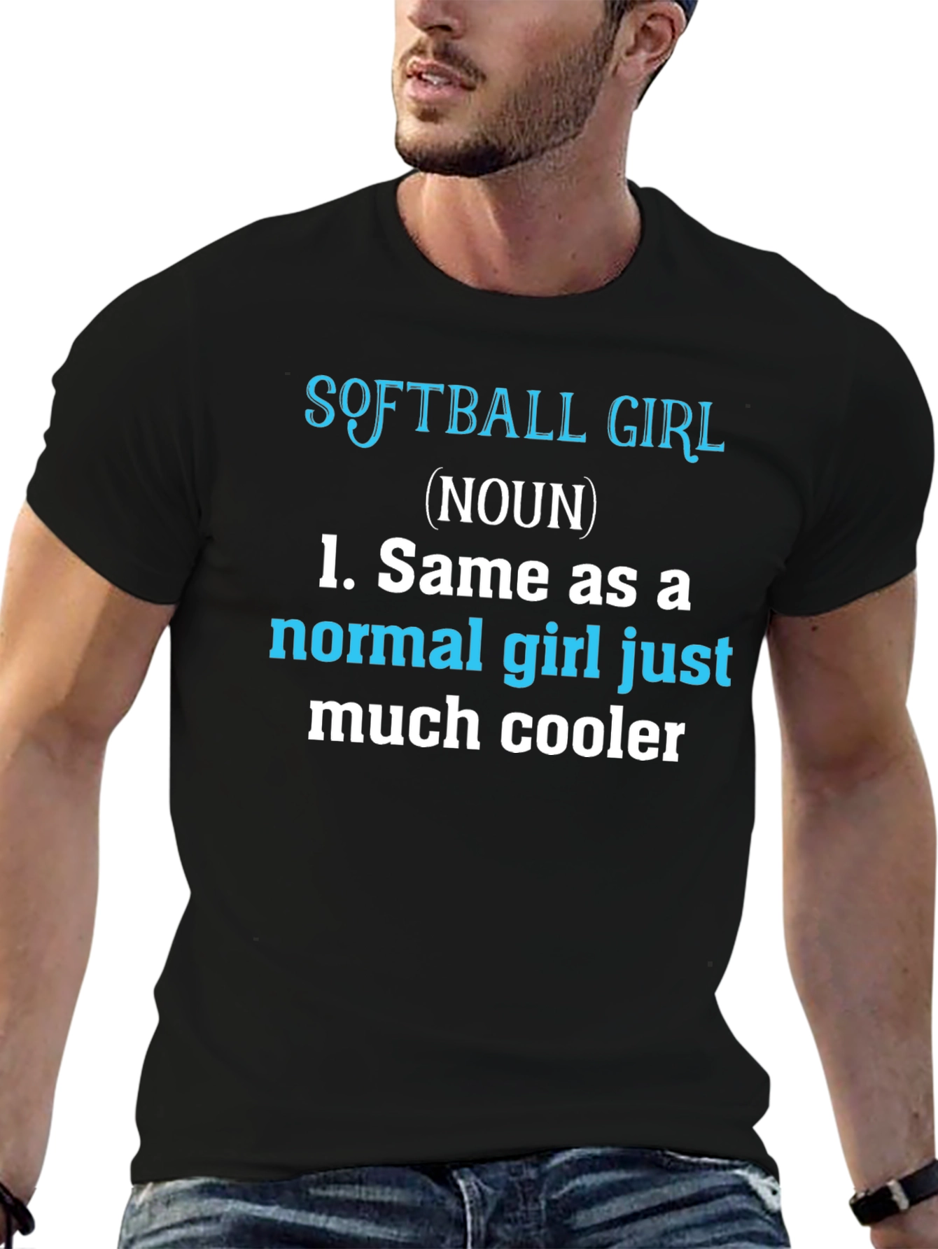 Softball Girl Definition T-Shirt - Funny Sports Tee