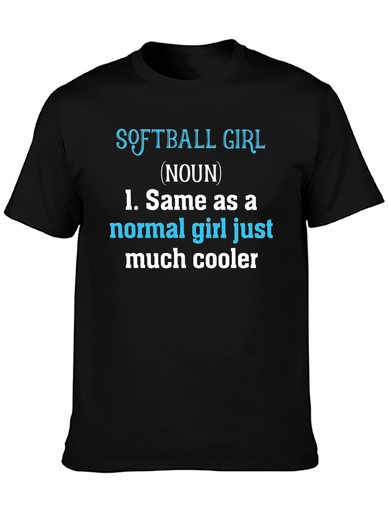 Softball Girl Definition T-Shirt - Funny Sports Tee