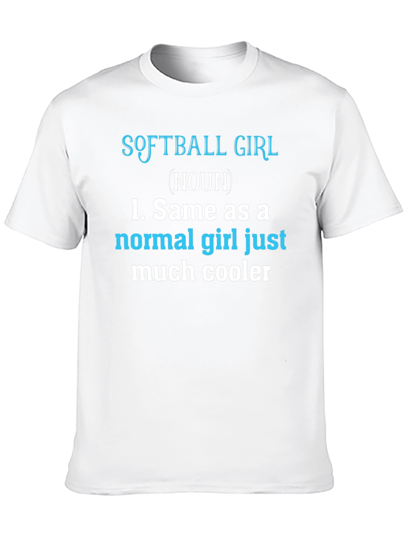 Softball Girl Definition T-Shirt - Funny Sports Tee