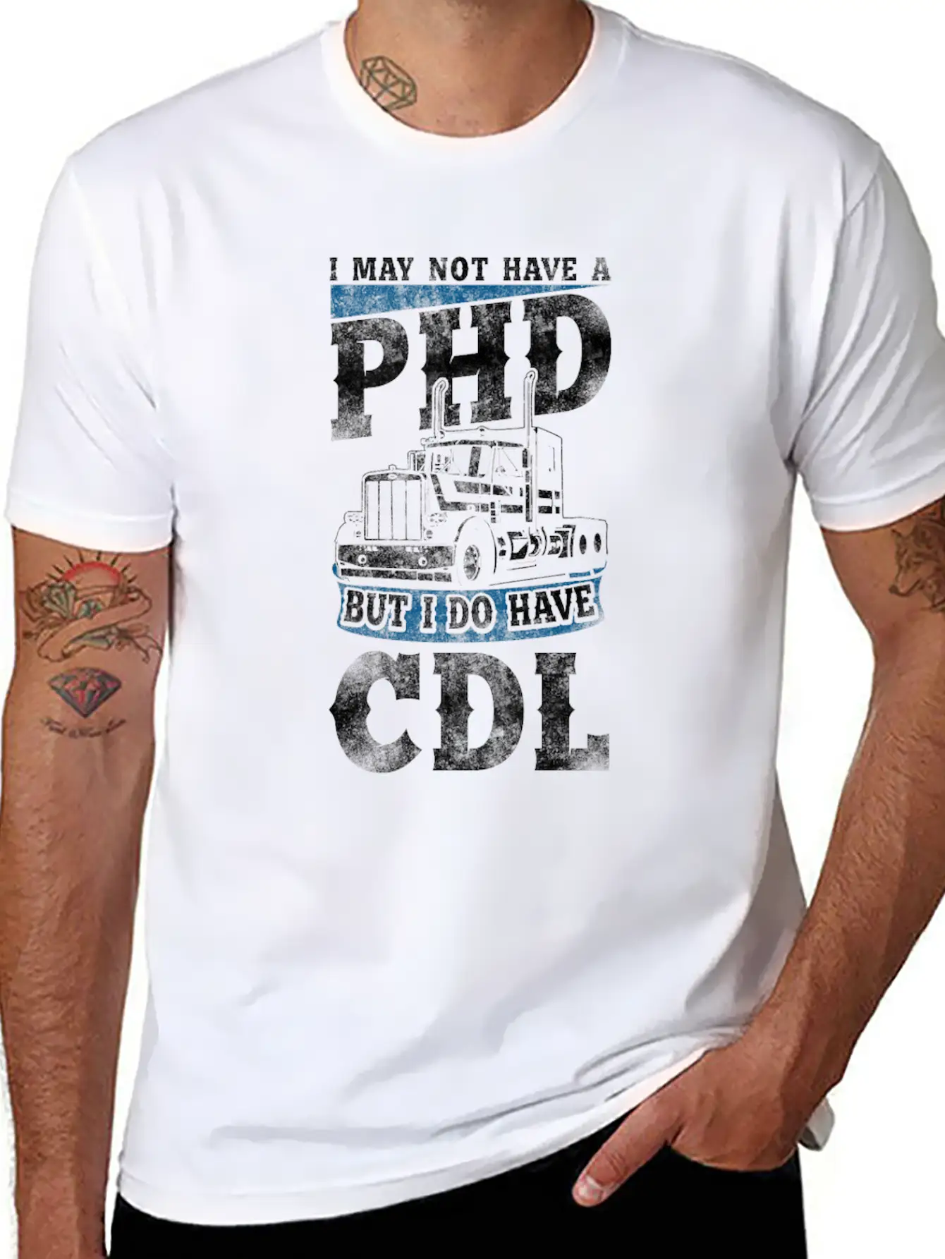 Trucker Truck Driver Cdl Vintage I Unisex Casual T-Shirt – Clean Design For Daily Comfort