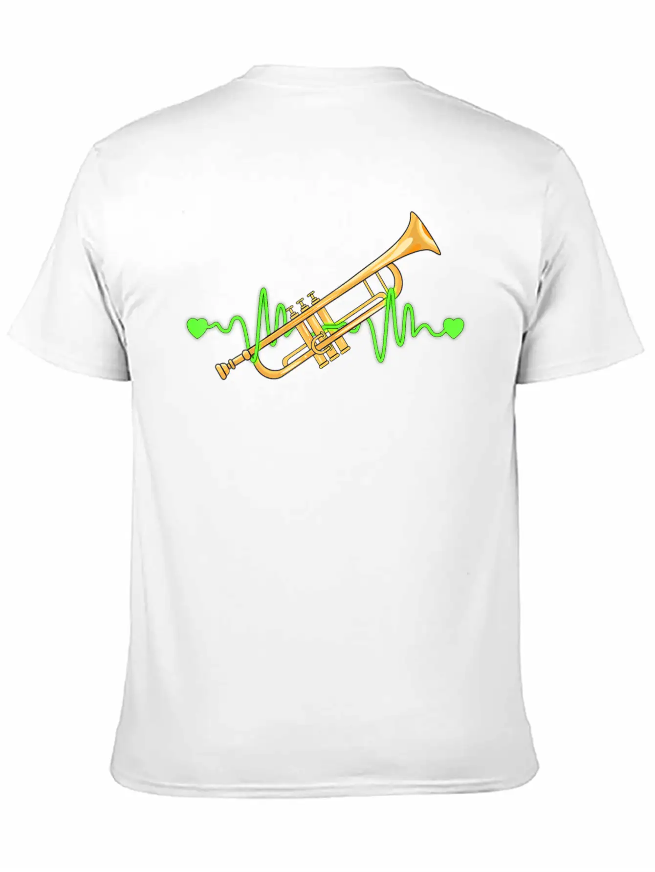 Trumpet Heartbeat Pulse Trumpet Player Unisex Casual T-Shirt – Clean Design For Daily Comfort
