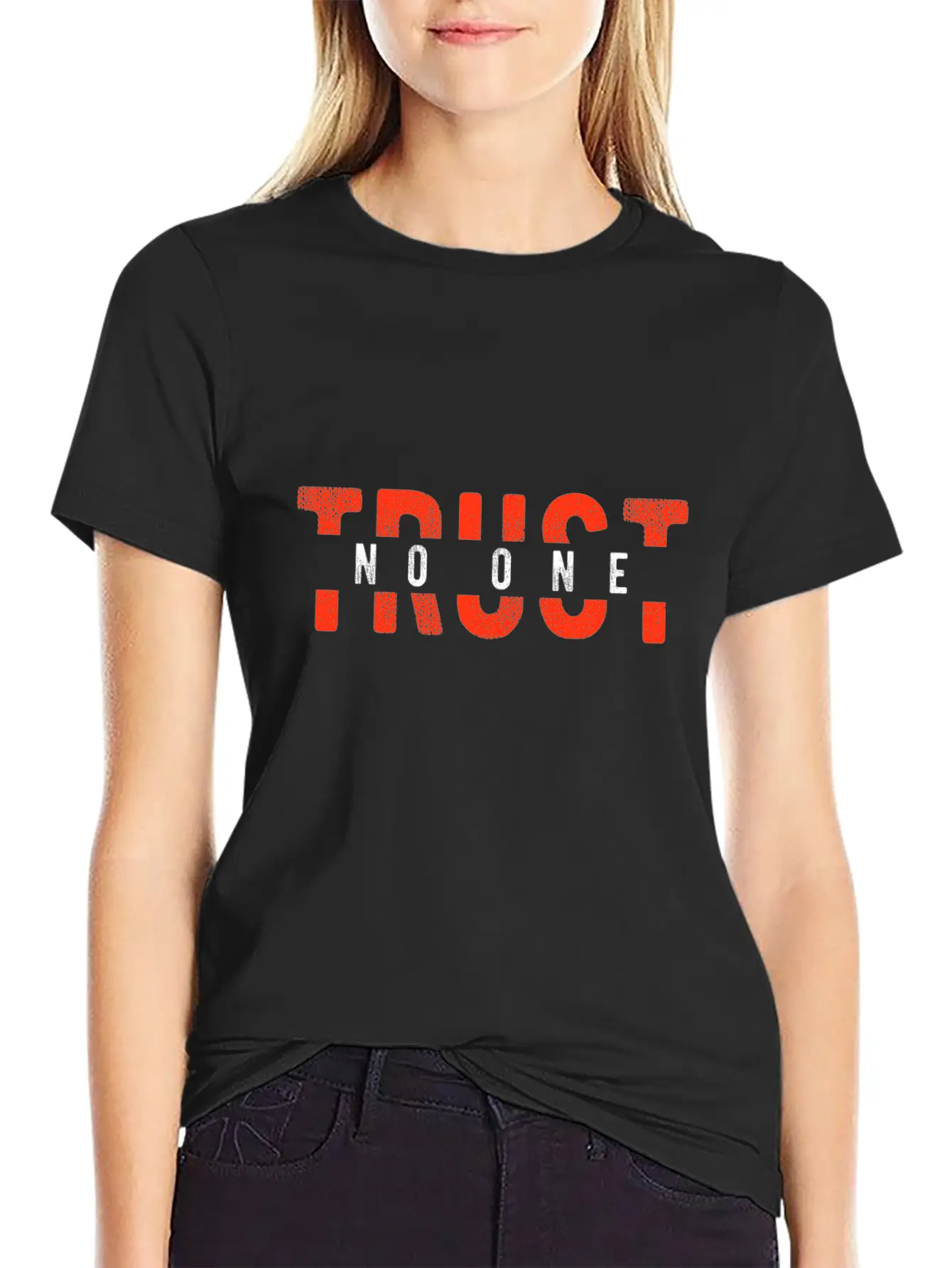 Trust No One Unisex Casual T-Shirt – Clean Design For Daily Comfort