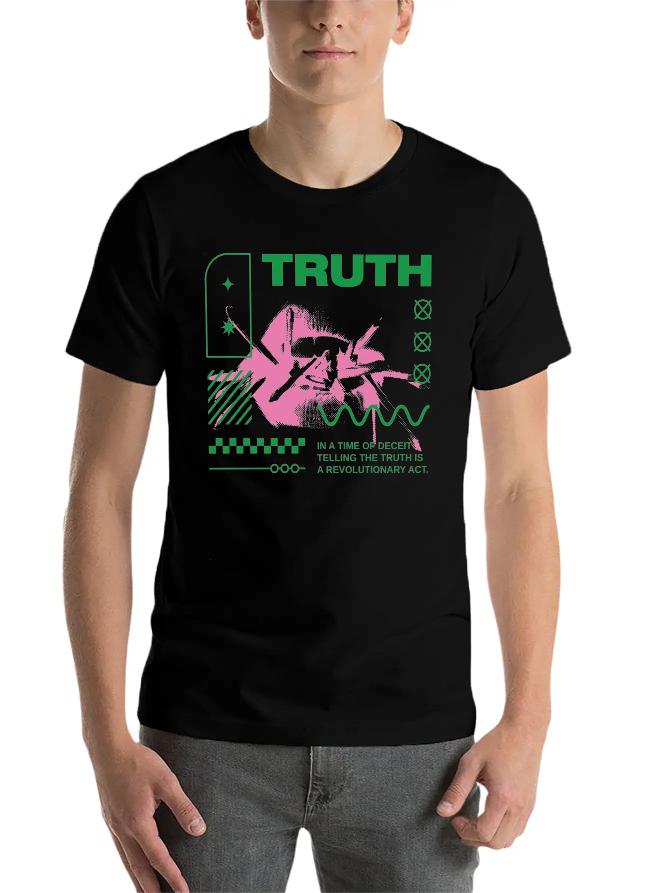 TRUTH VIRTUE404 STREETWEAR Unisex Casual T-Shirt – Clean Design For Daily Comfort
