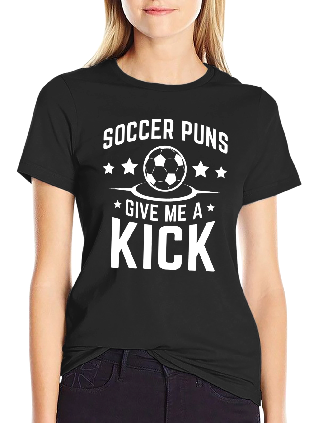 Soccer Puns T-Shirt: Give Me A Kick!
