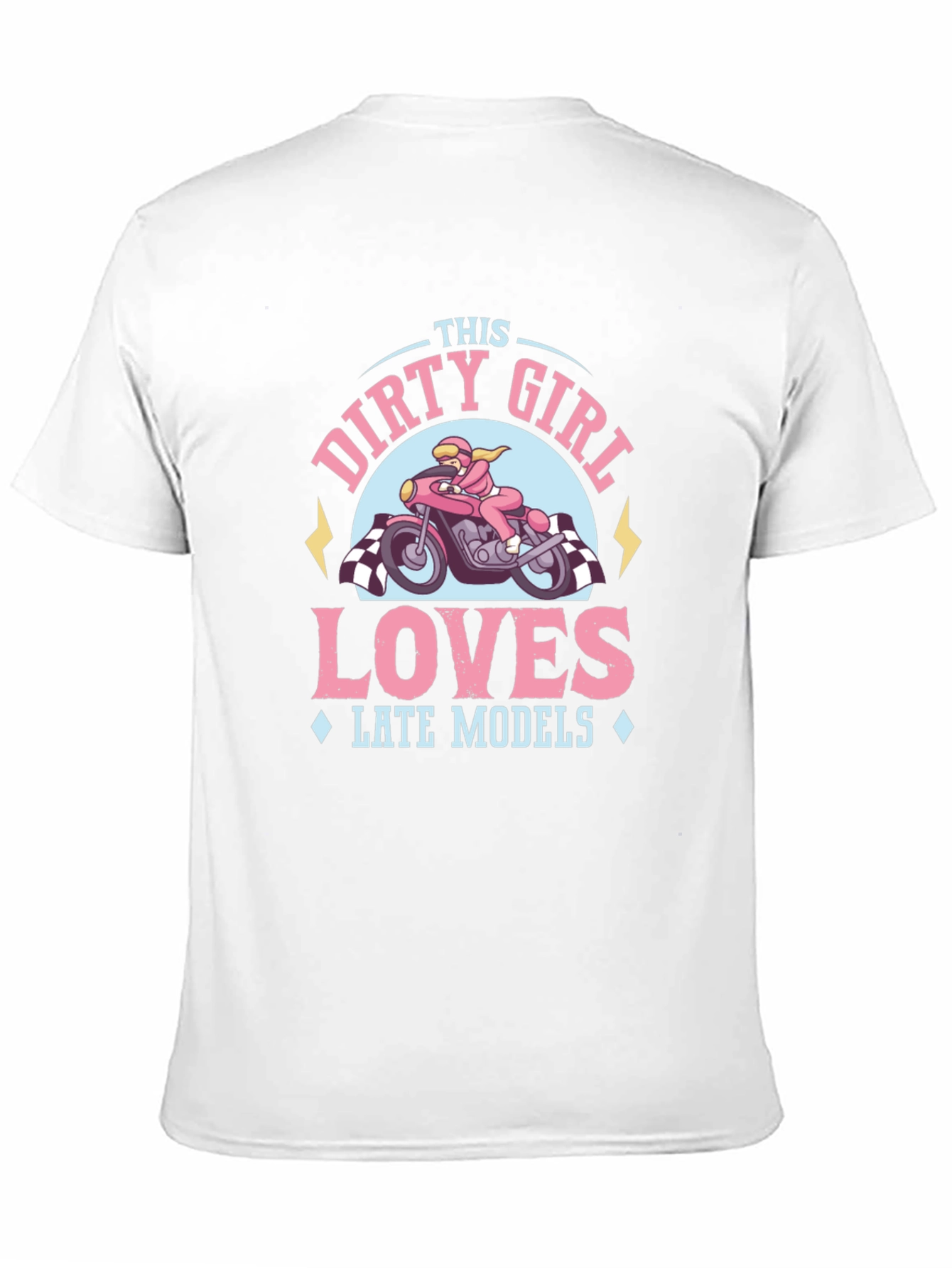 Dirty Girl Loves Late Models Graphic T-Shirt