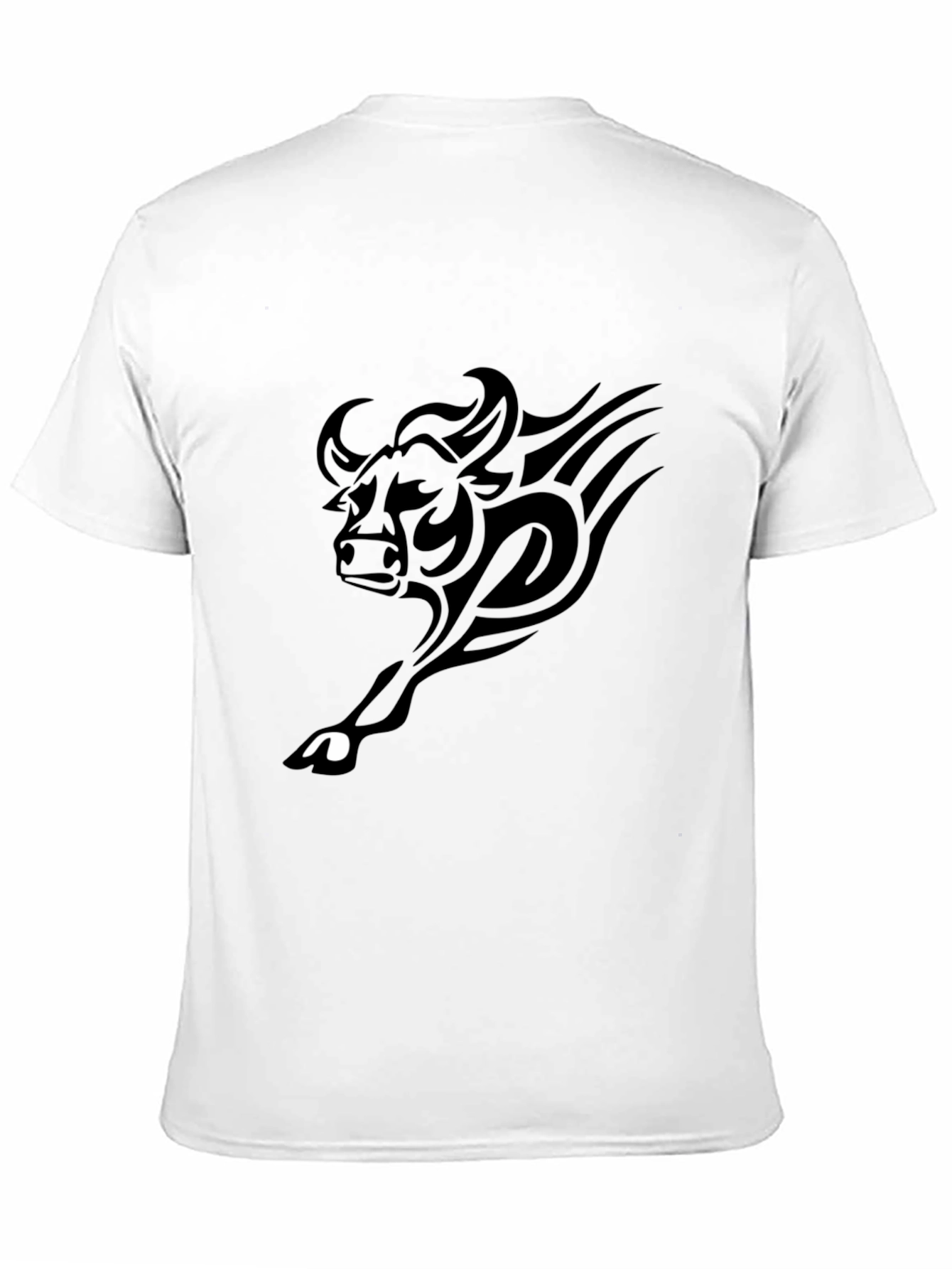 Black Bull Tribal Graphic T-Shirt