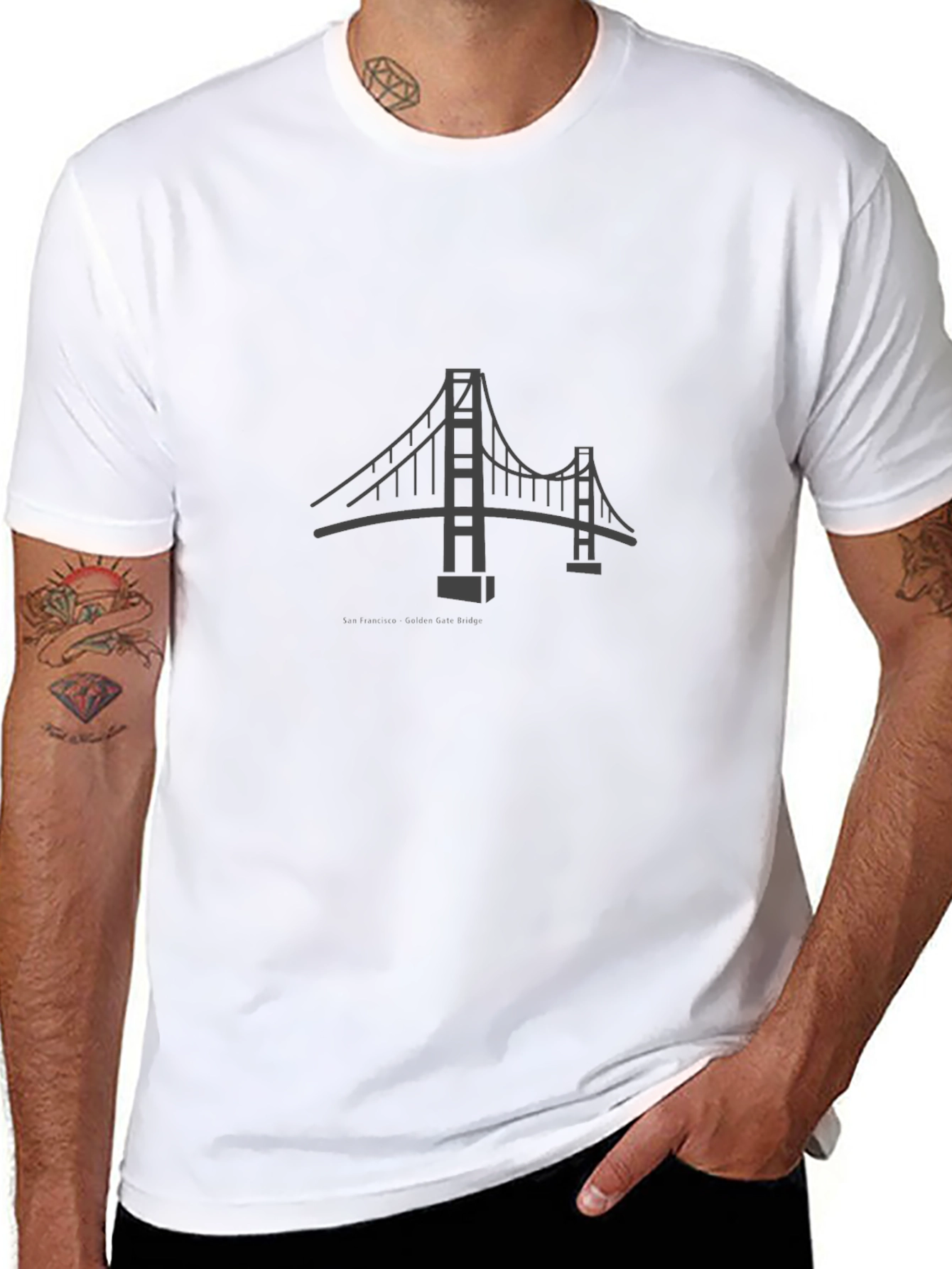 Golden Gate Bridge T-Shirt - Black