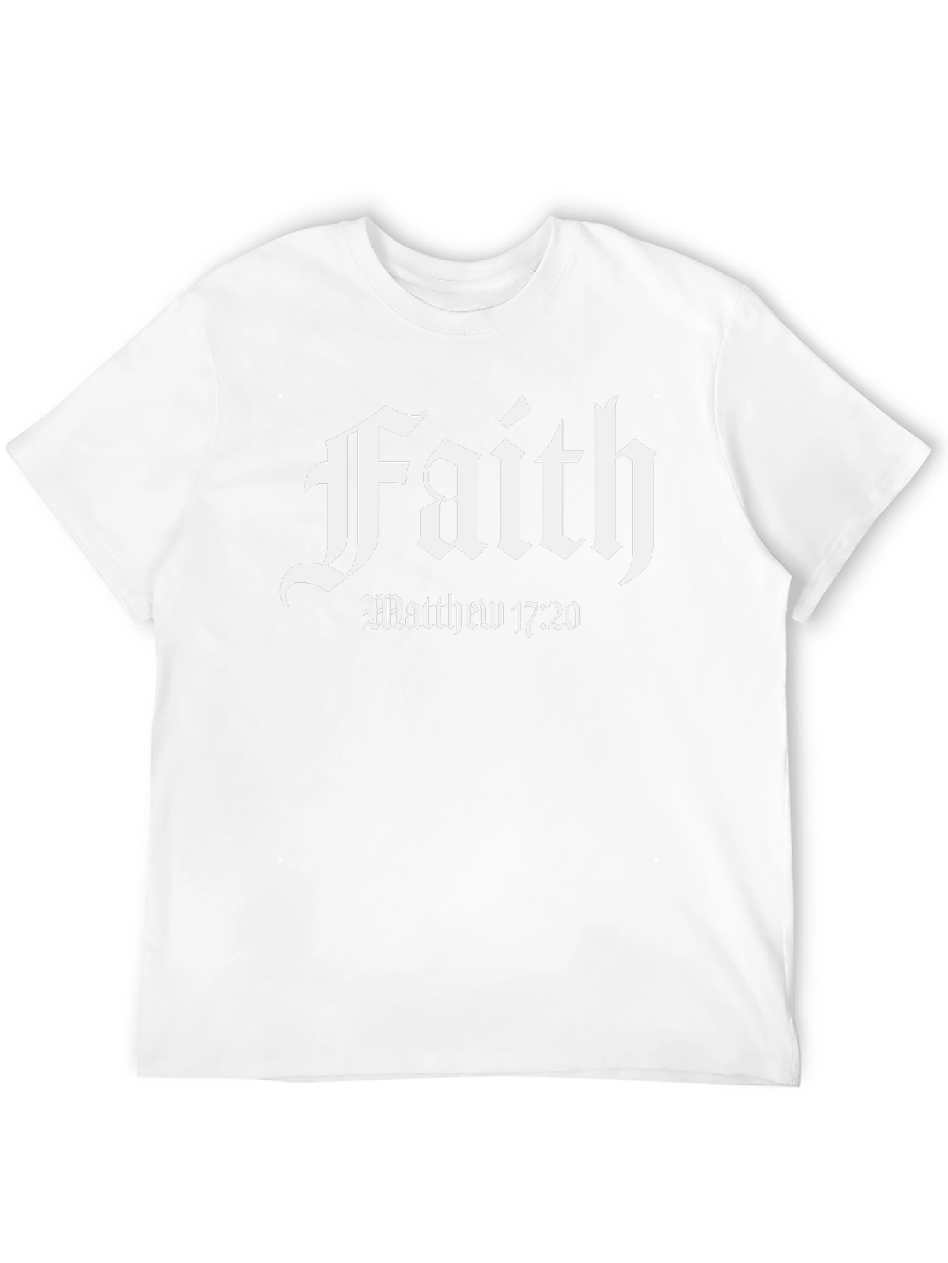 Faith Graphic Tee - Matthew 17:20 Black T-Shirt
