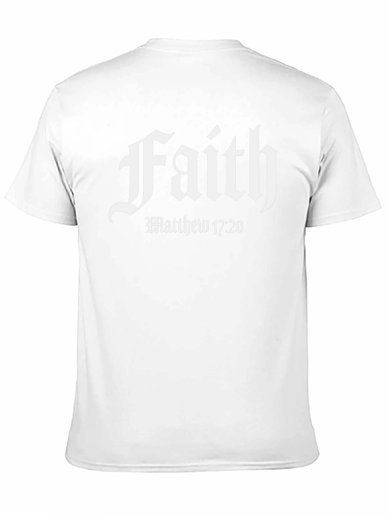 Faith Graphic Tee - Matthew 17:20 Black T-Shirt