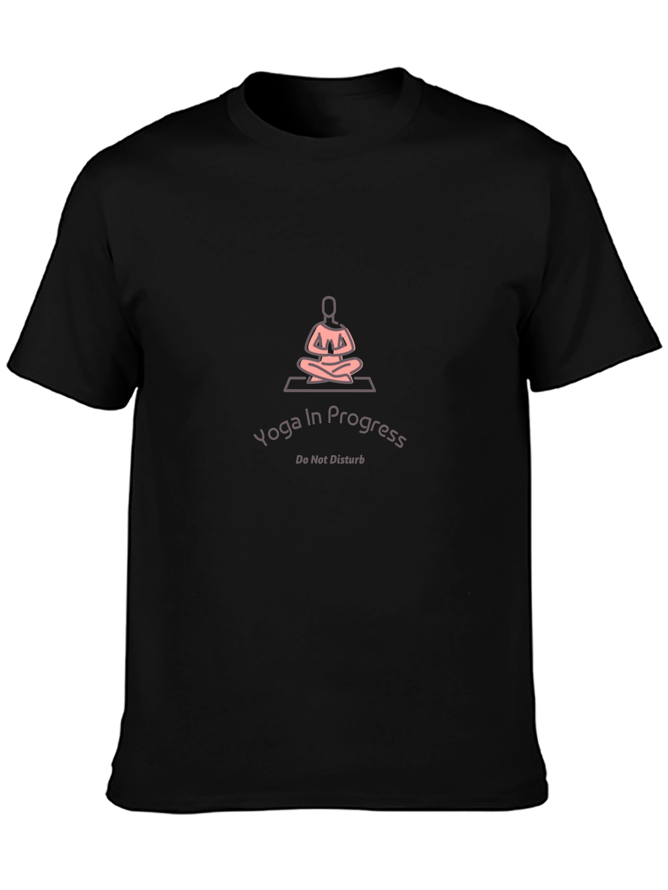 Yoga In Progress Black T-Shirt