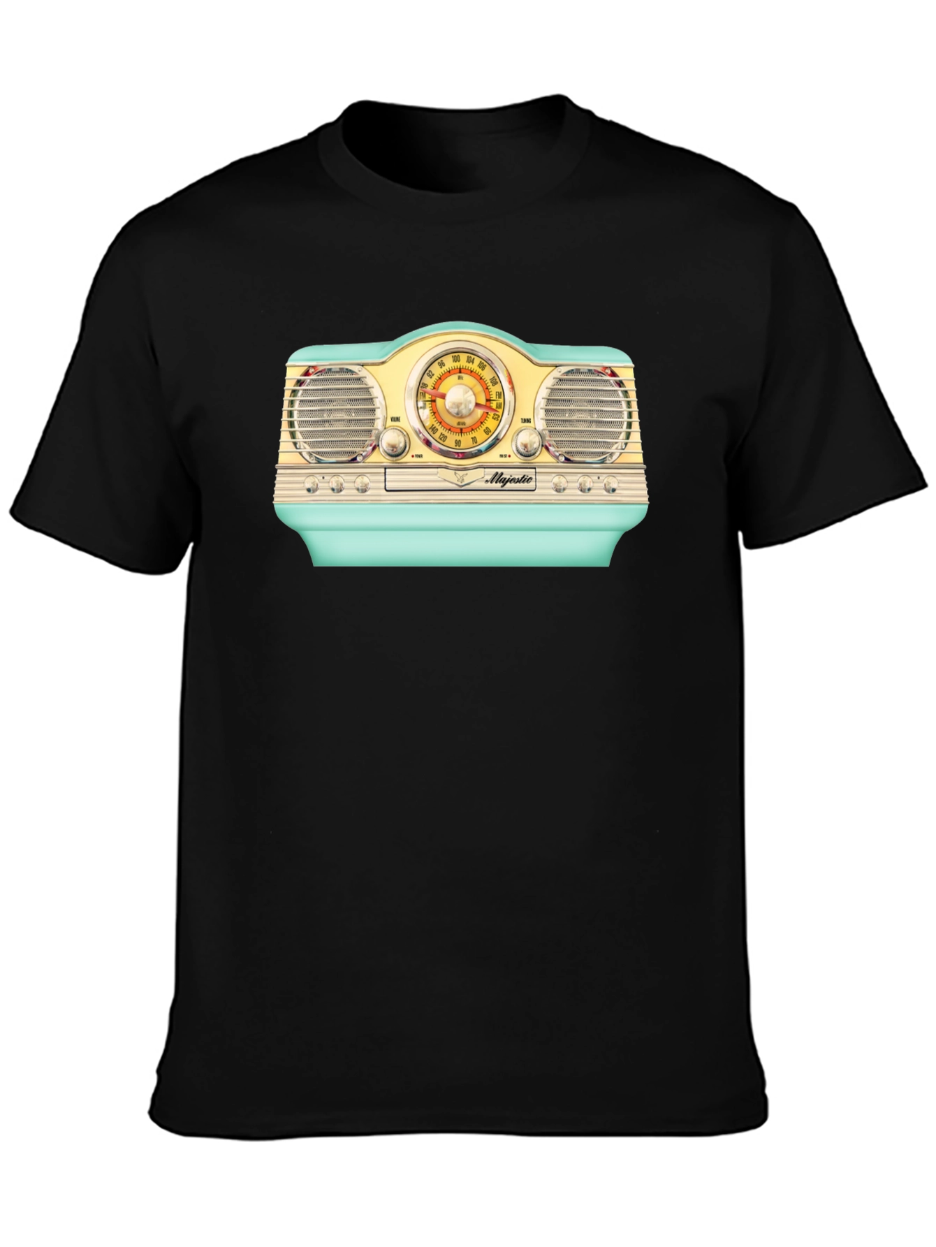 Retro Radio Graphic T-Shirt - Classic Style