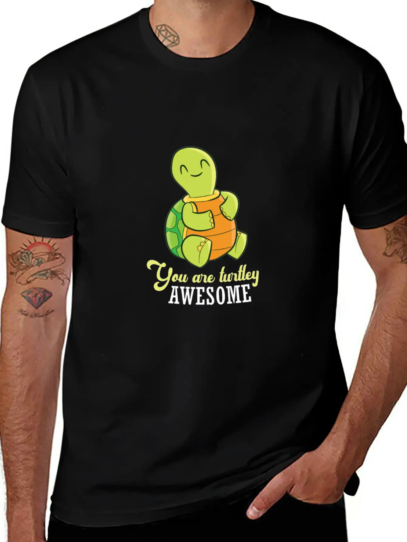 Turtle You Are Turtley Awesome Sea Turtle Unisex Casual T-Shirt – Clean Design For Daily Comfort