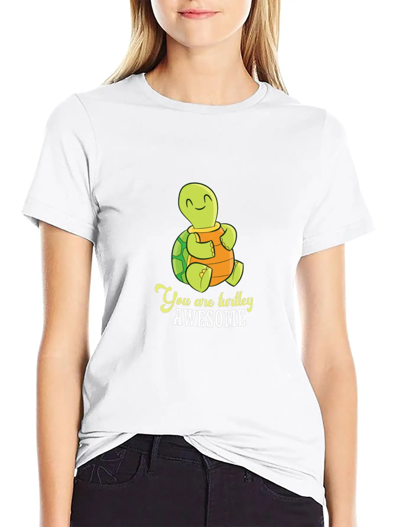 Turtle You Are Turtley Awesome Sea Turtle Unisex Casual T-Shirt – Clean Design For Daily Comfort