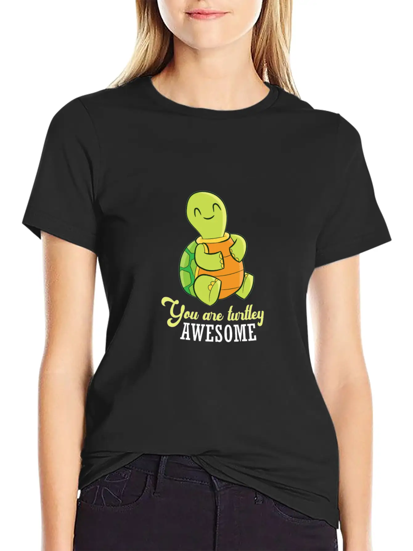 Turtle You Are Turtley Awesome Sea Turtle Unisex Casual T-Shirt – Clean Design For Daily Comfort