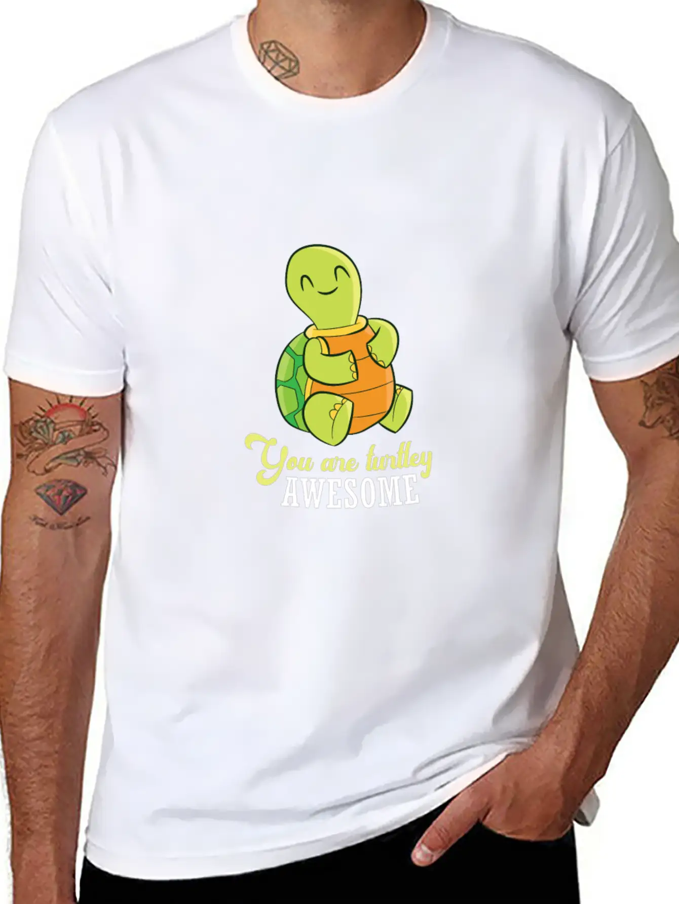 Turtle You Are Turtley Awesome Sea Turtle Unisex Casual T-Shirt – Clean Design For Daily Comfort