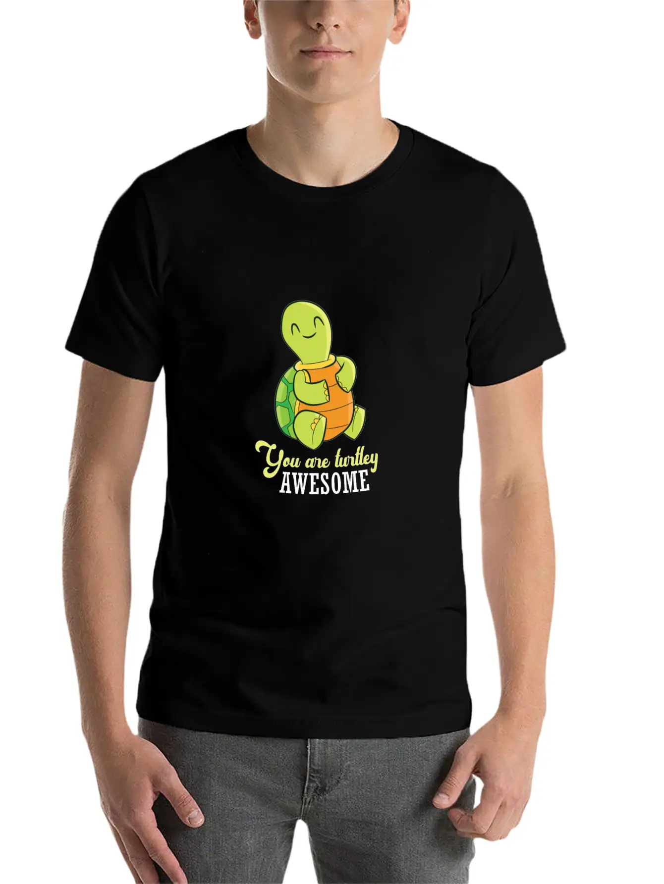 Turtle You Are Turtley Awesome Sea Turtle Unisex Casual T-Shirt – Clean Design For Daily Comfort