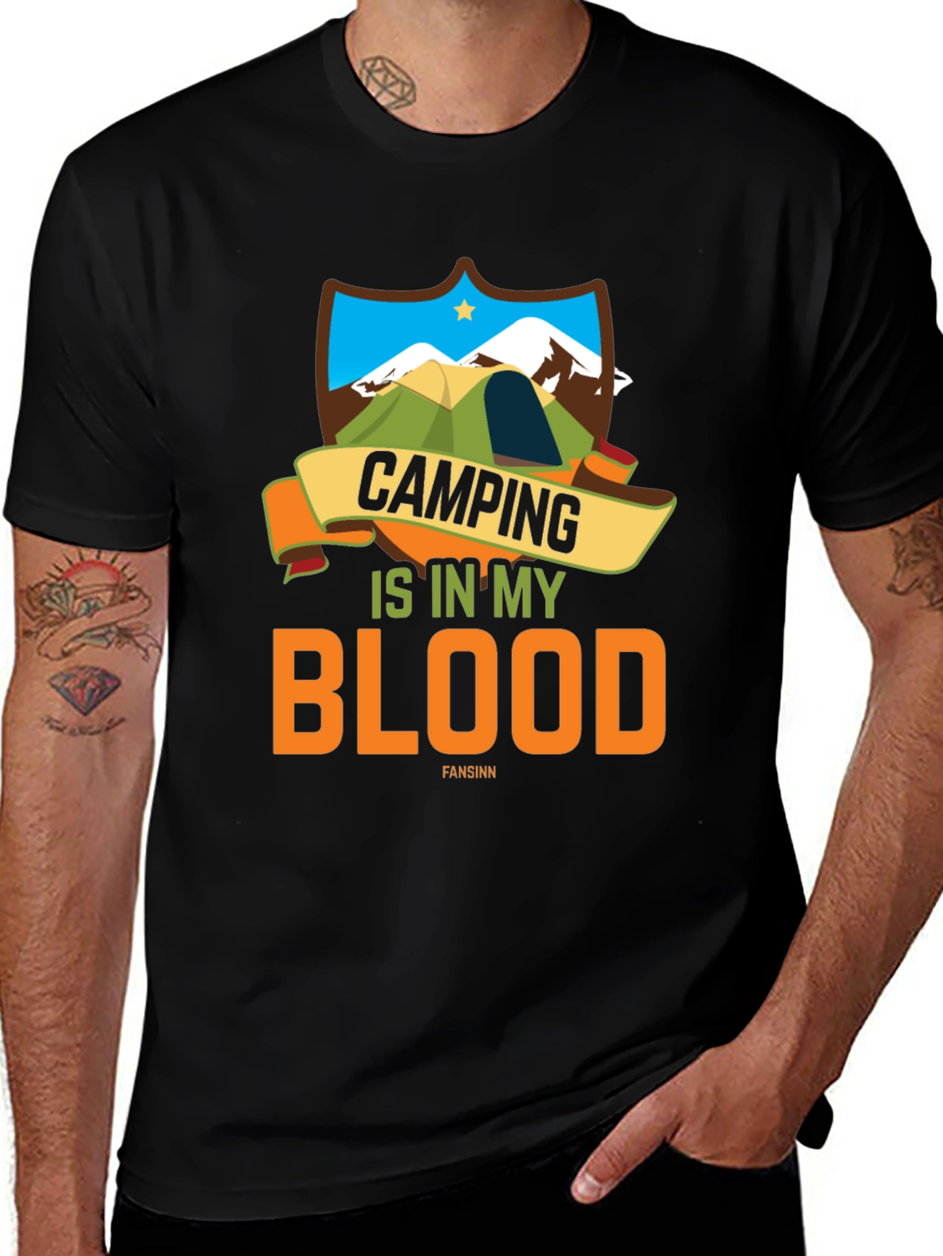 Camping Is In My Blood T-Shirt