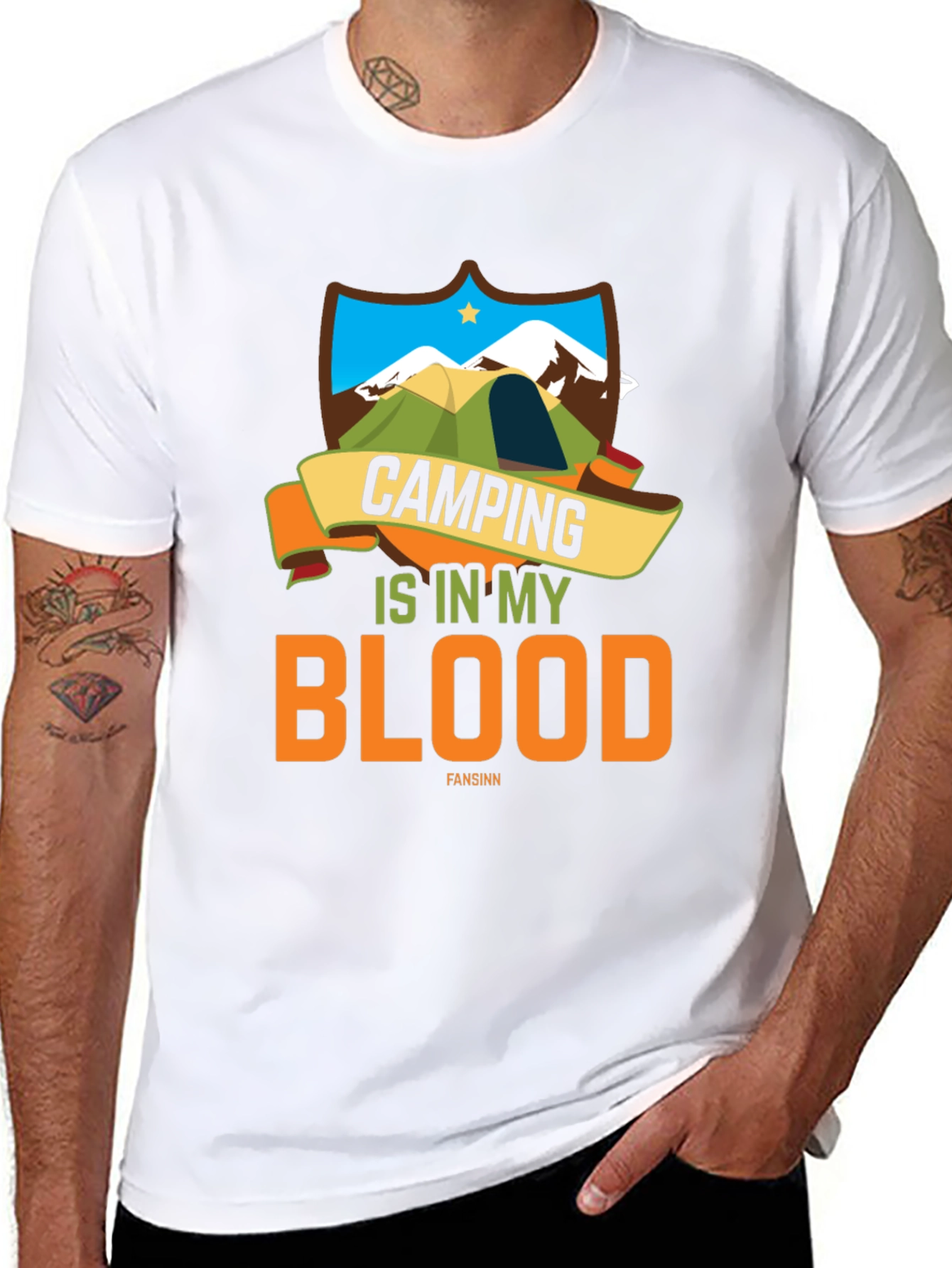 Camping Is In My Blood T-Shirt