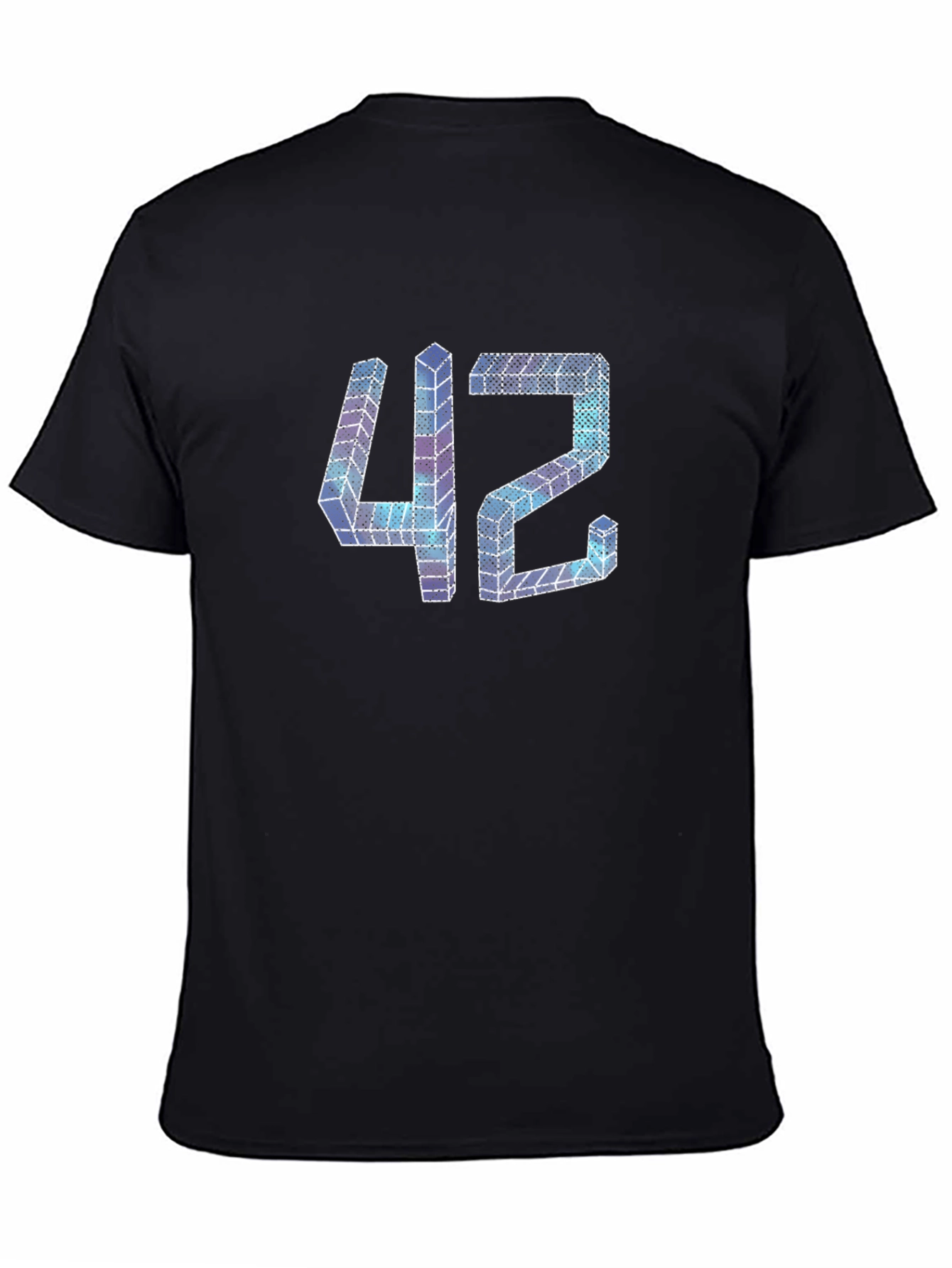 Abstract 42 Graphic Tee - Mens Black T-Shirt
