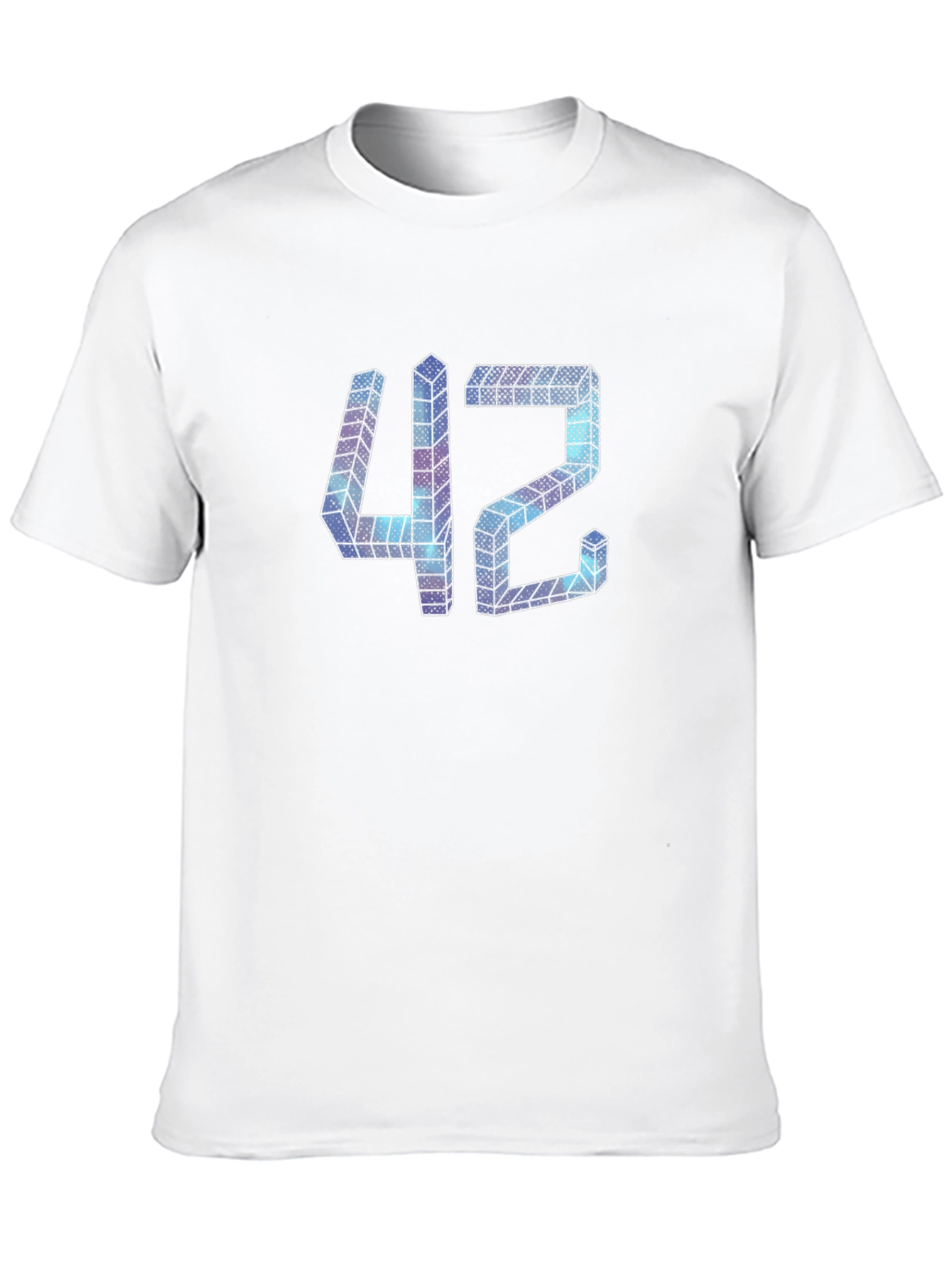 Abstract 42 Graphic Tee - Mens Black T-Shirt