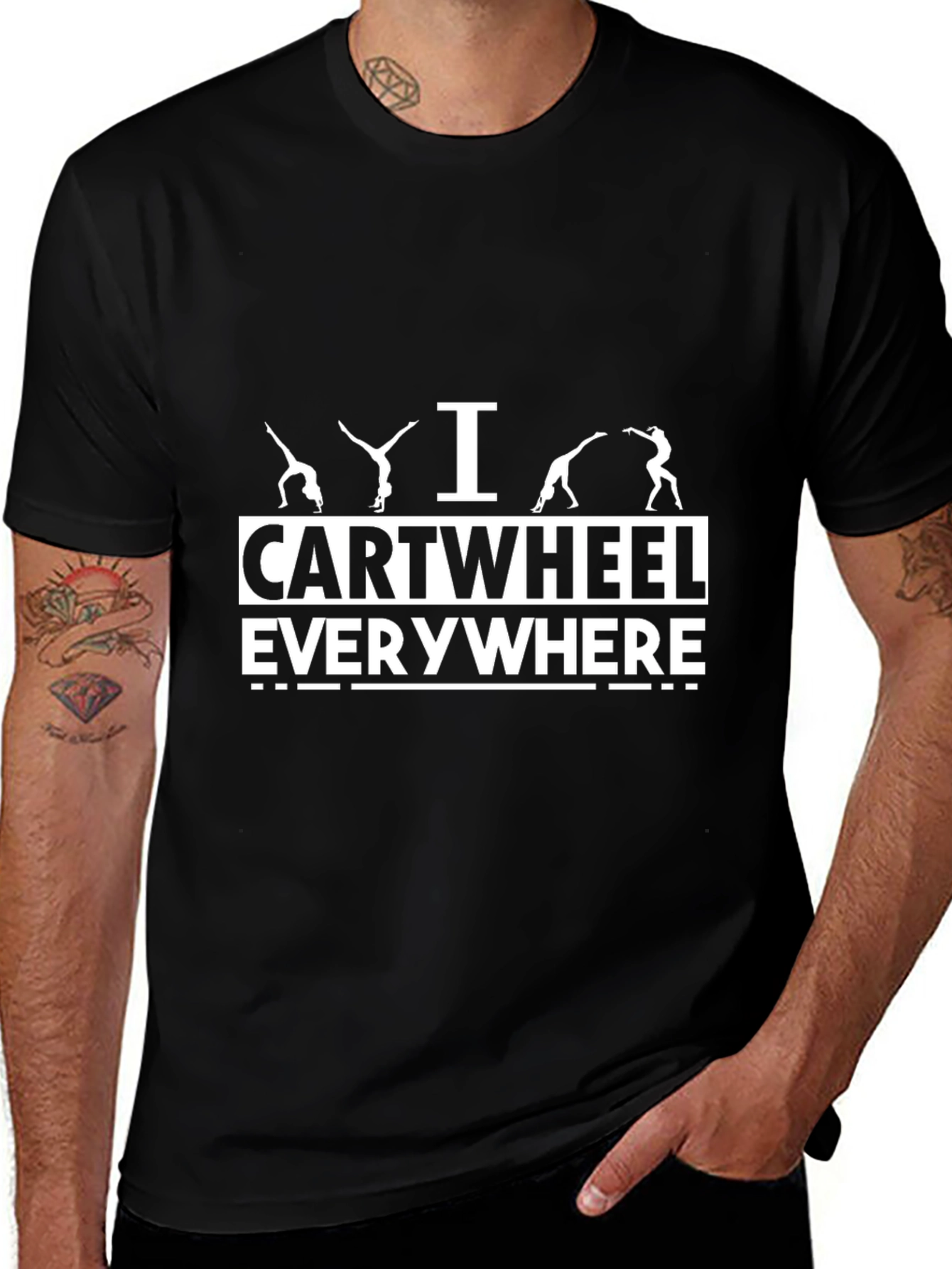 Cartwheel Everywhere Graphic T-Shirt