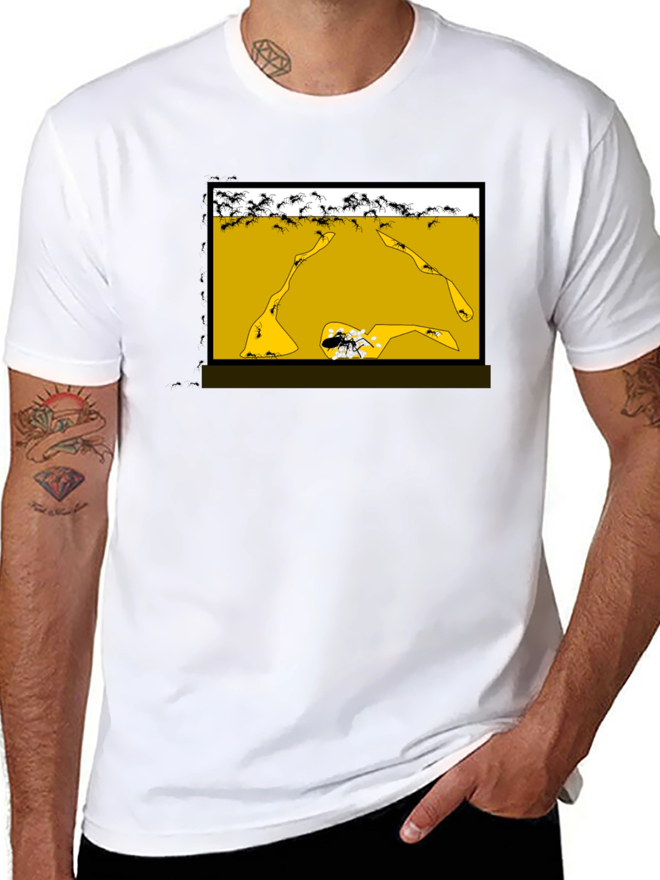Ant Farm T-Shirt: Underground Colony Graphic Tee