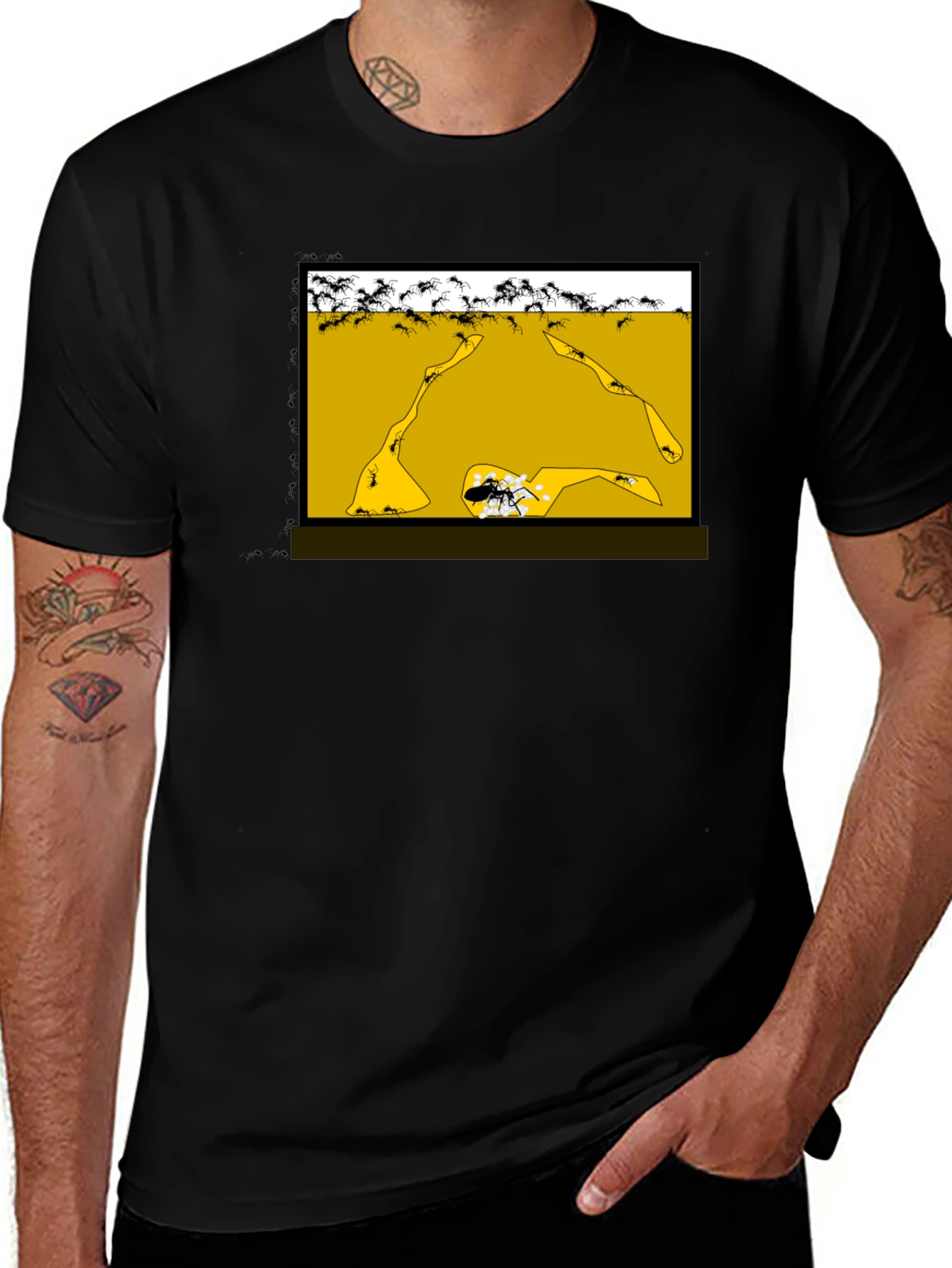 Ant Farm T-Shirt: Underground Colony Graphic Tee