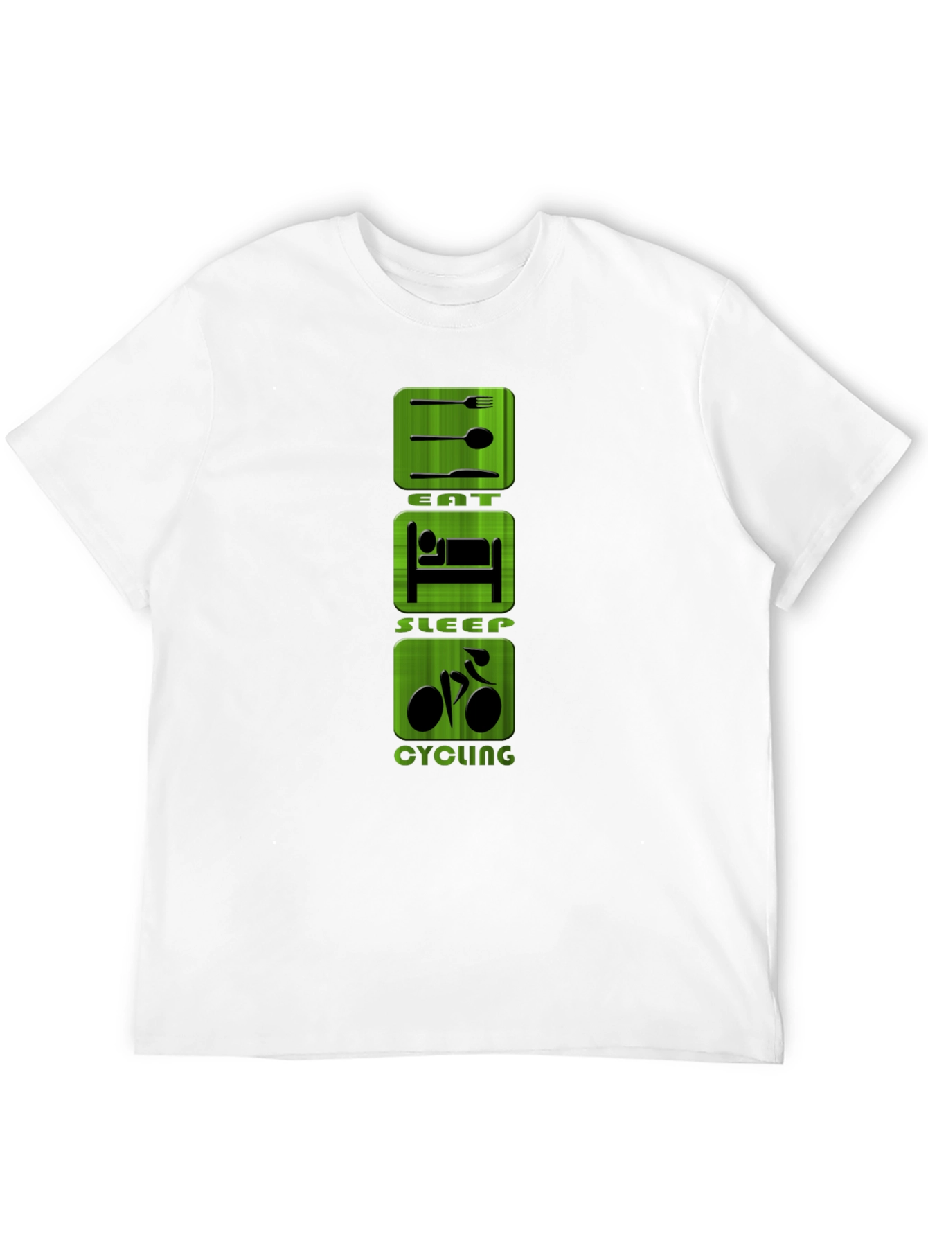 Eat Sleep Cycling Black T-Shirt