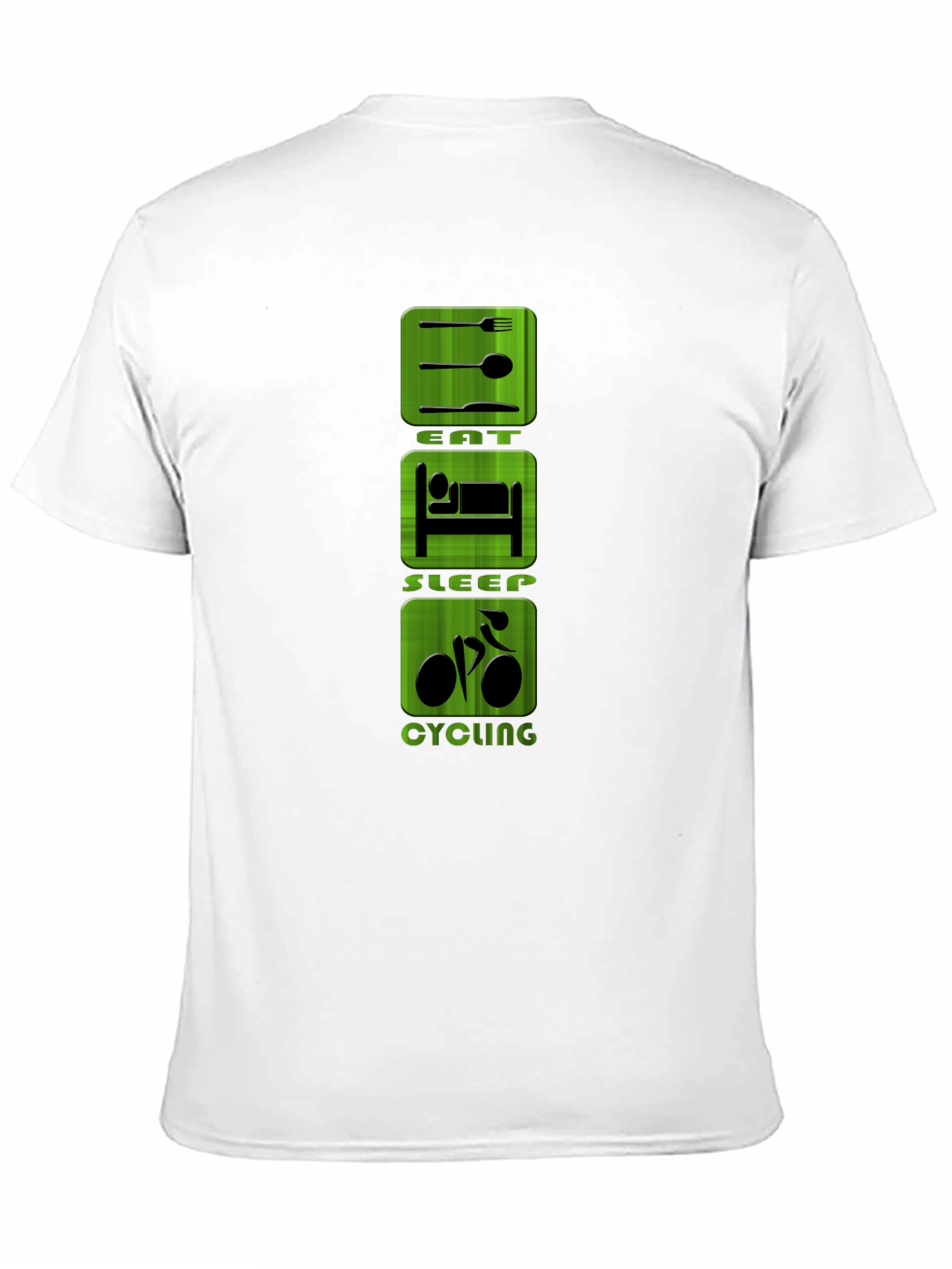 Eat Sleep Cycling Black T-Shirt