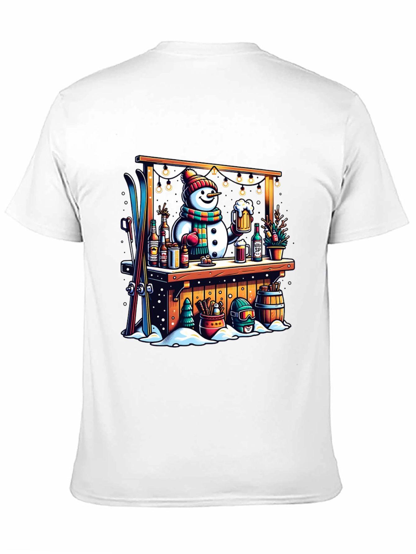 Snowman Bar Winter T-Shirt
