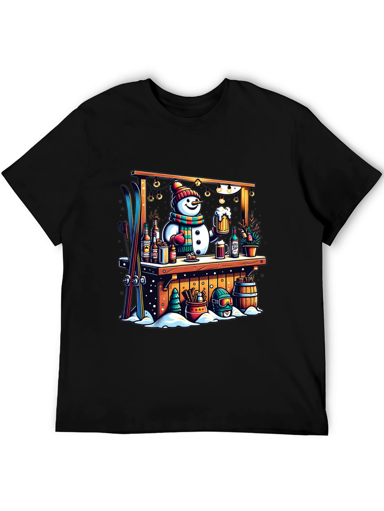 Snowman Bar Winter T-Shirt